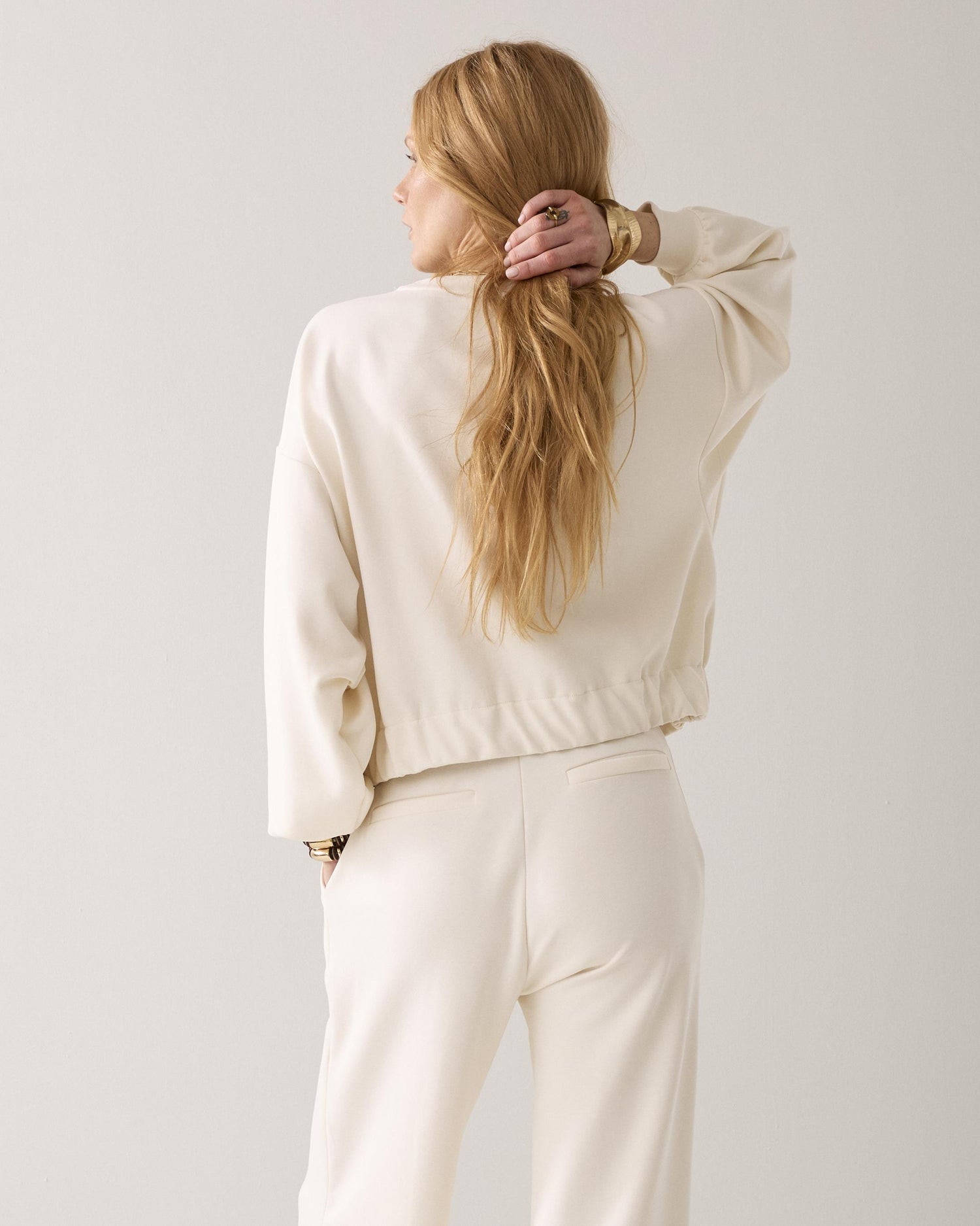 Sweatshirt en soft scuba