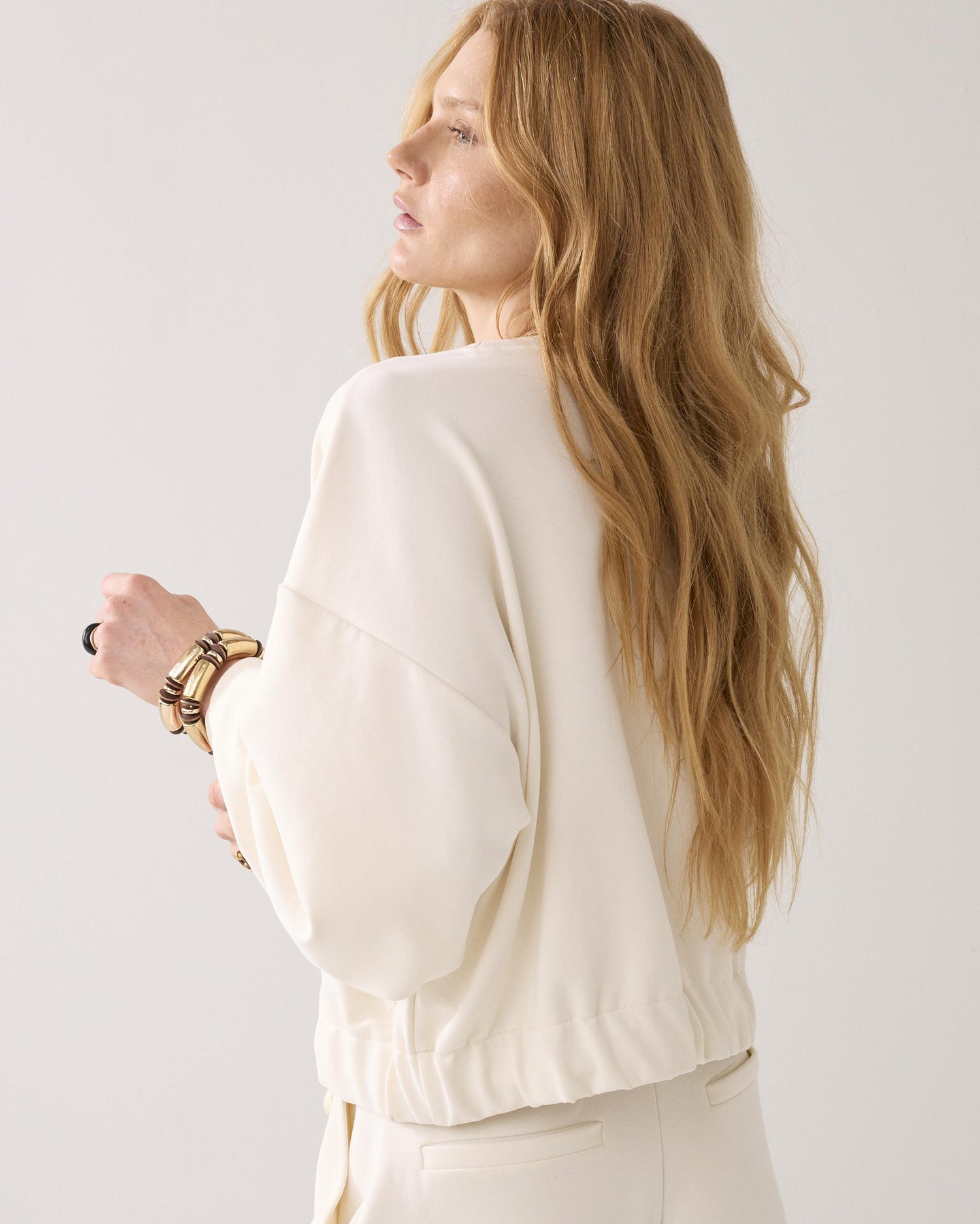 Sweatshirt en soft scuba