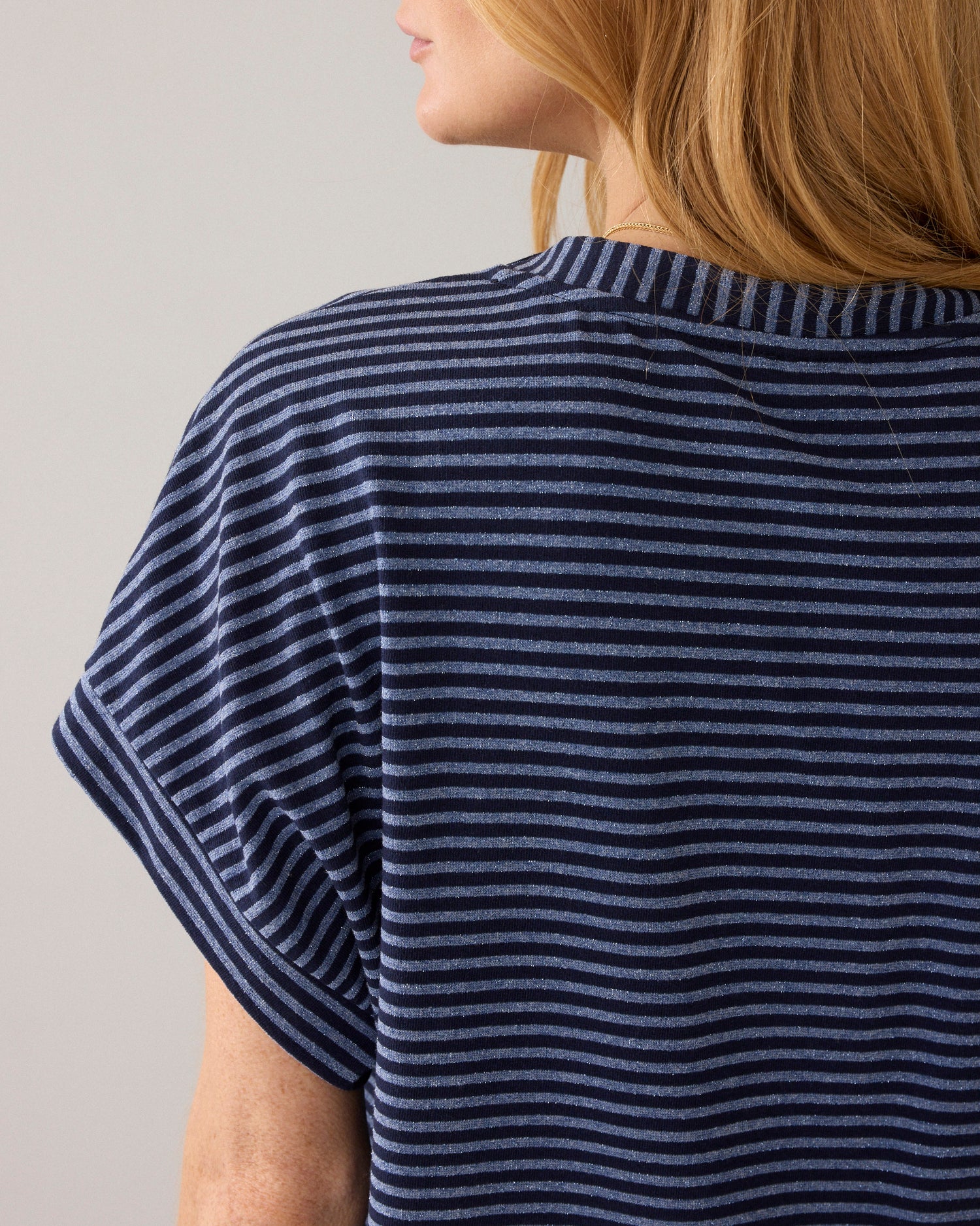 Two-Tone-Oberteil aus italienischem Stoff