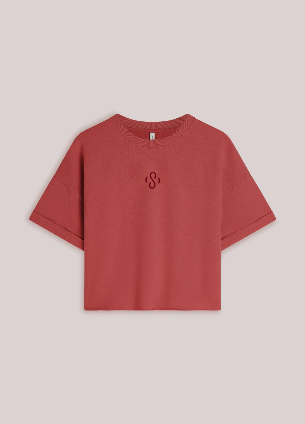 Boxy sweater korte mouw
