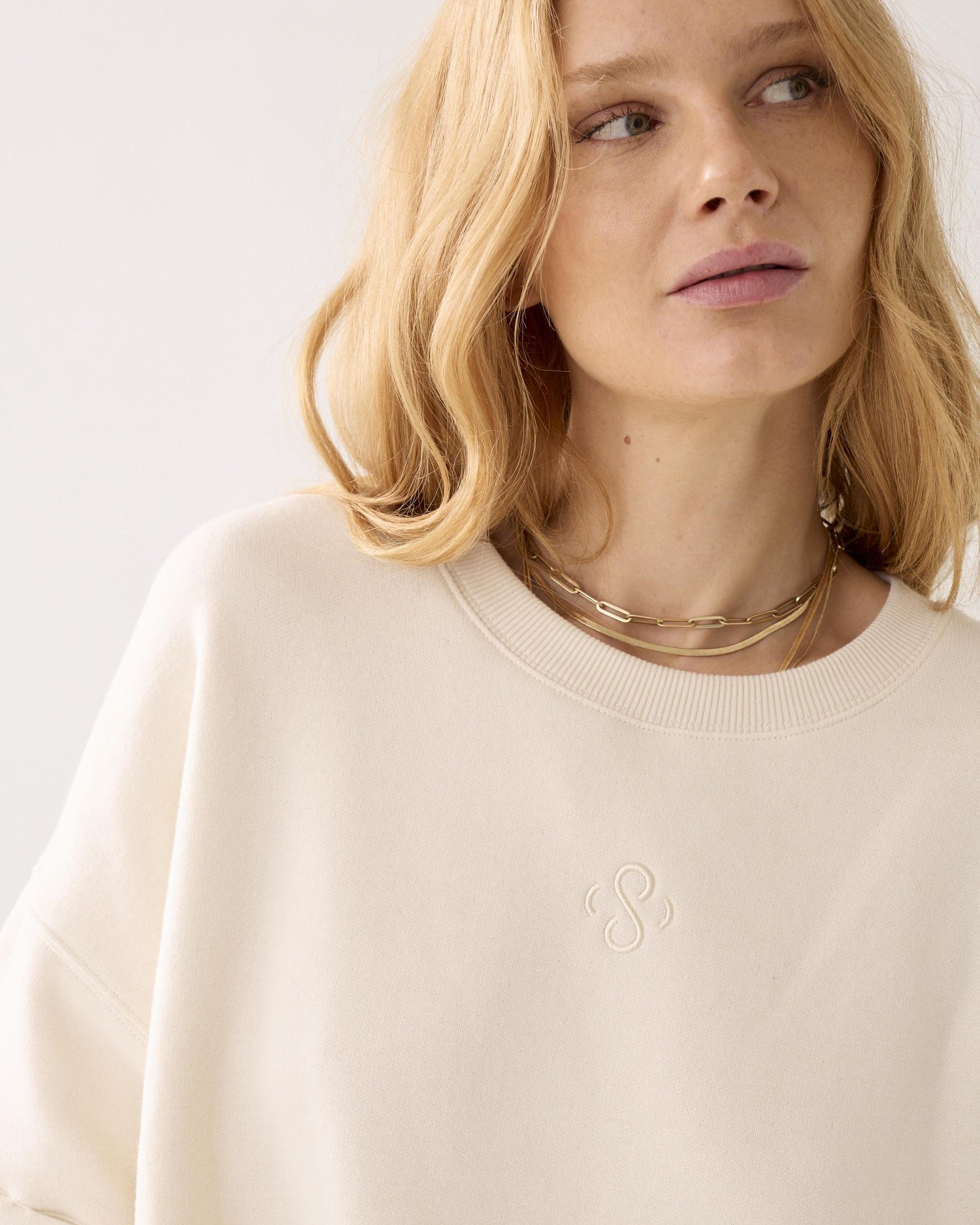 Sweater Boxy à manches courtes