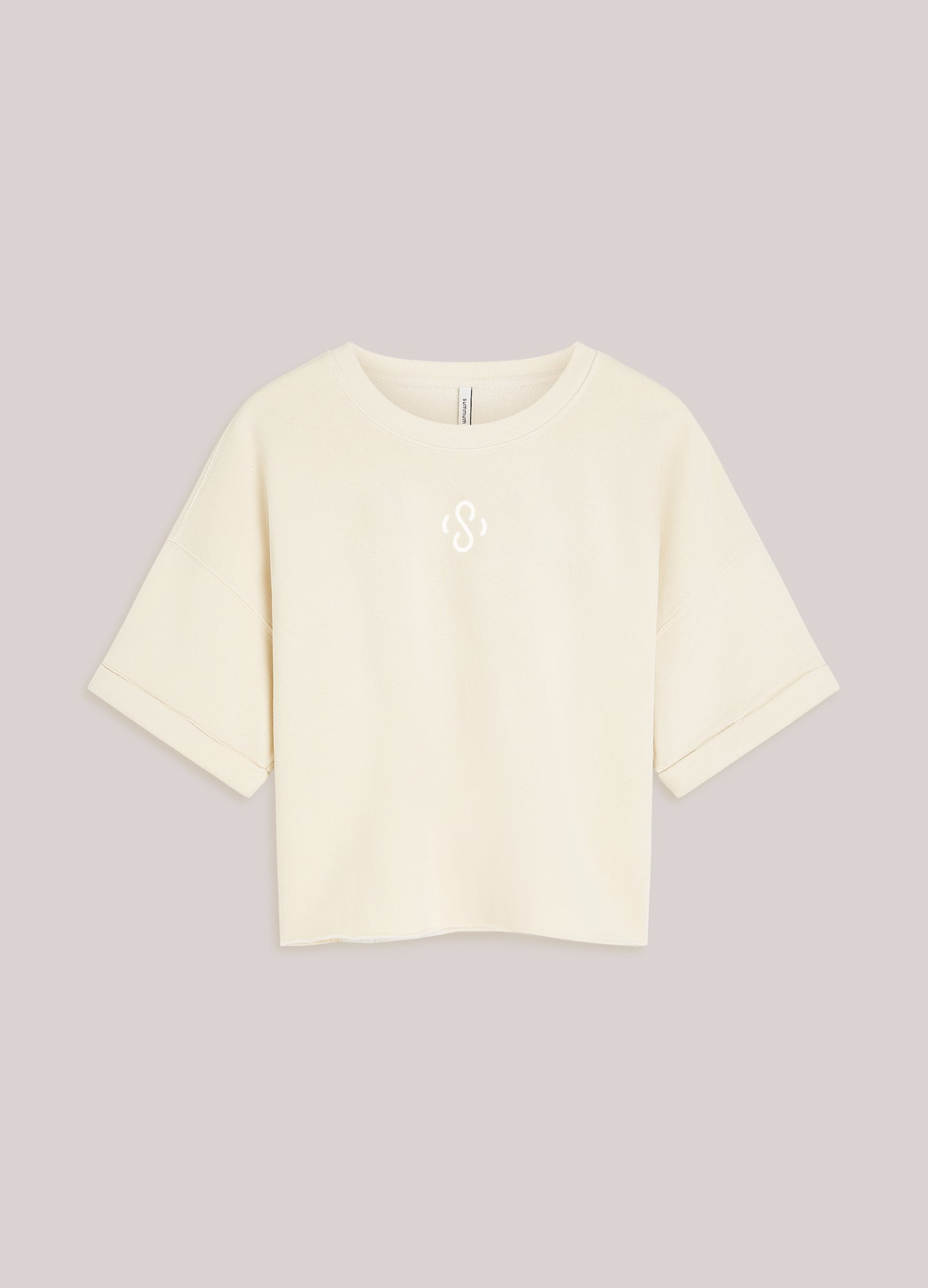 Boxy sweater korte mouw