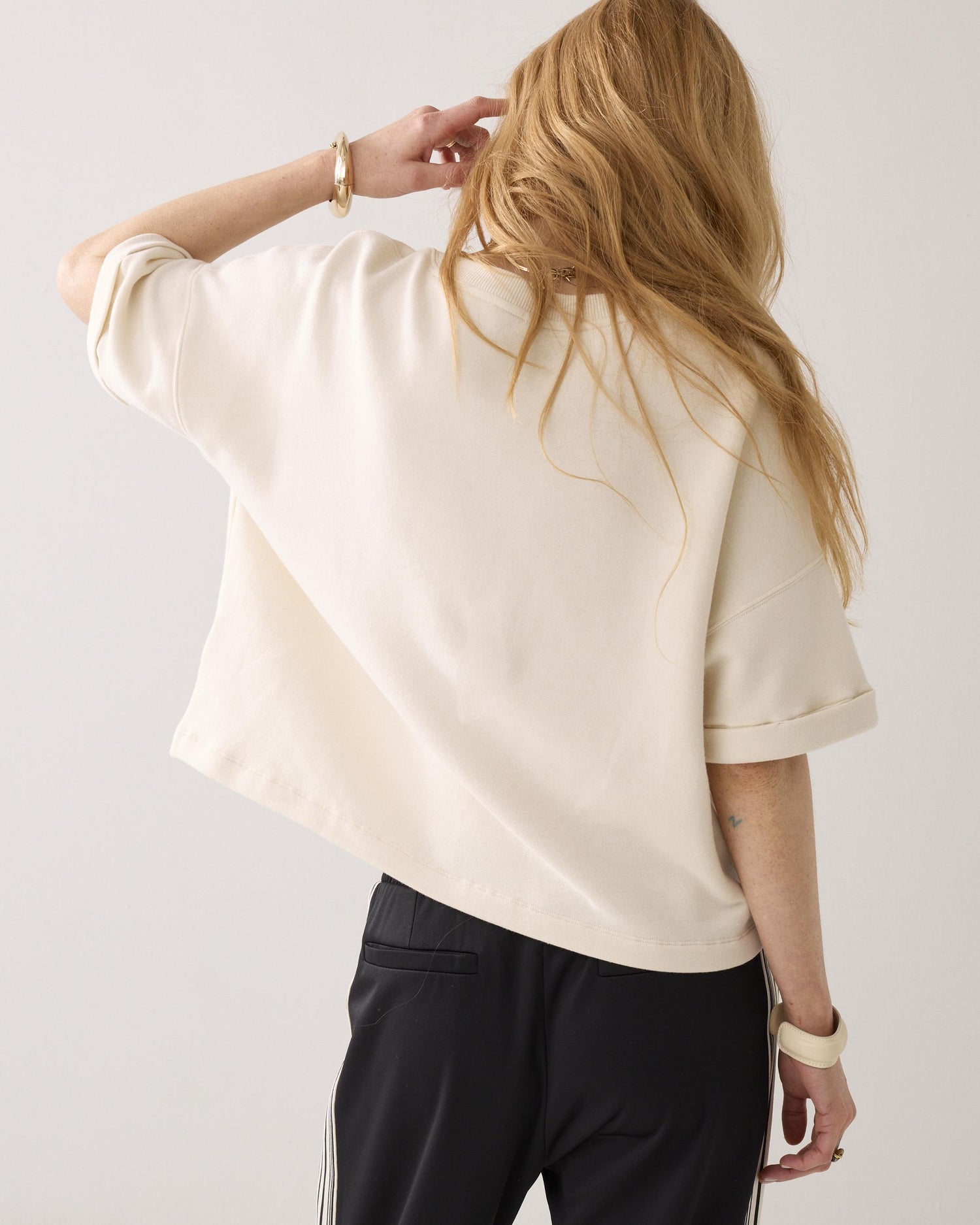 Sweater Boxy à manches courtes