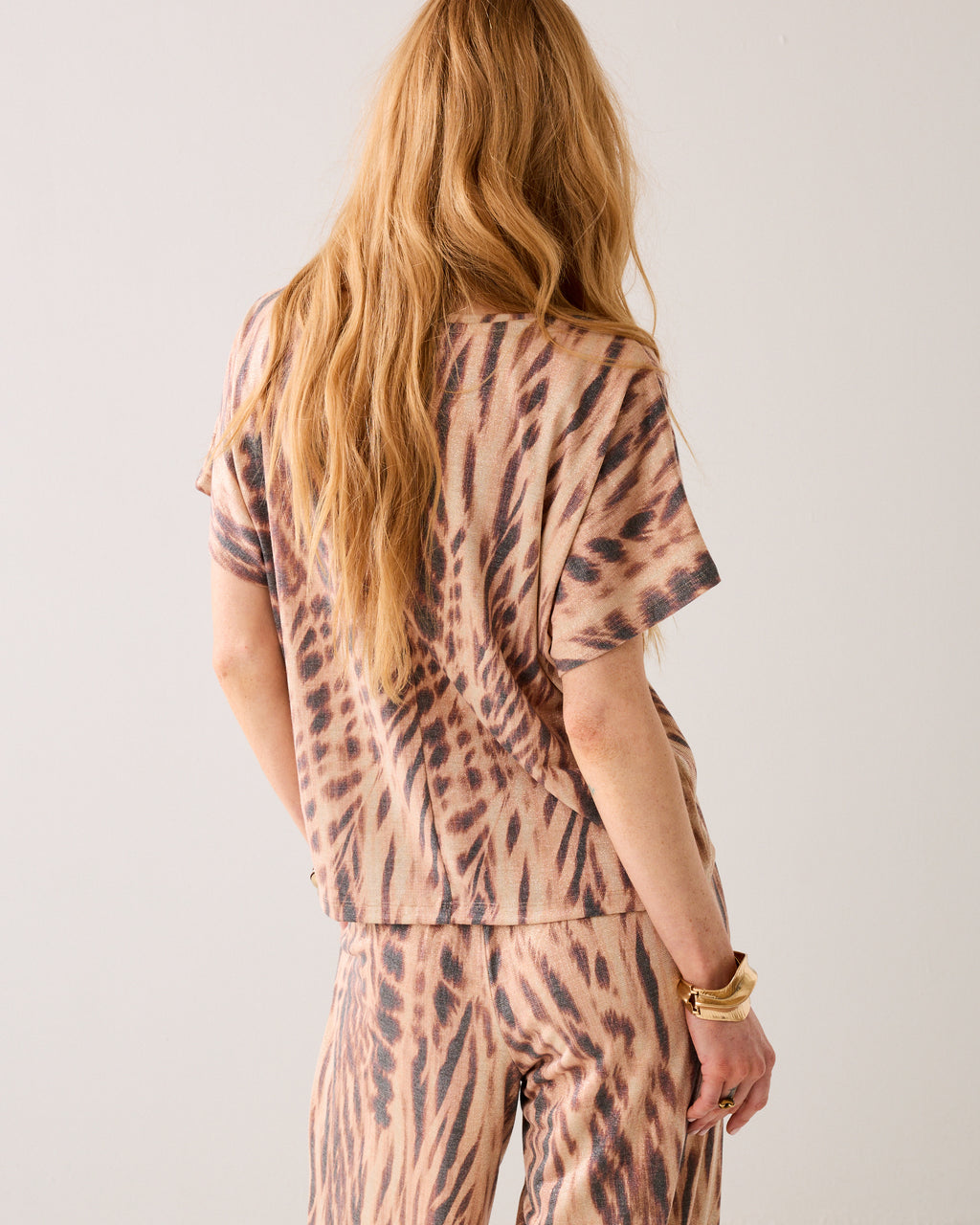 Boxy T-shirt lurex