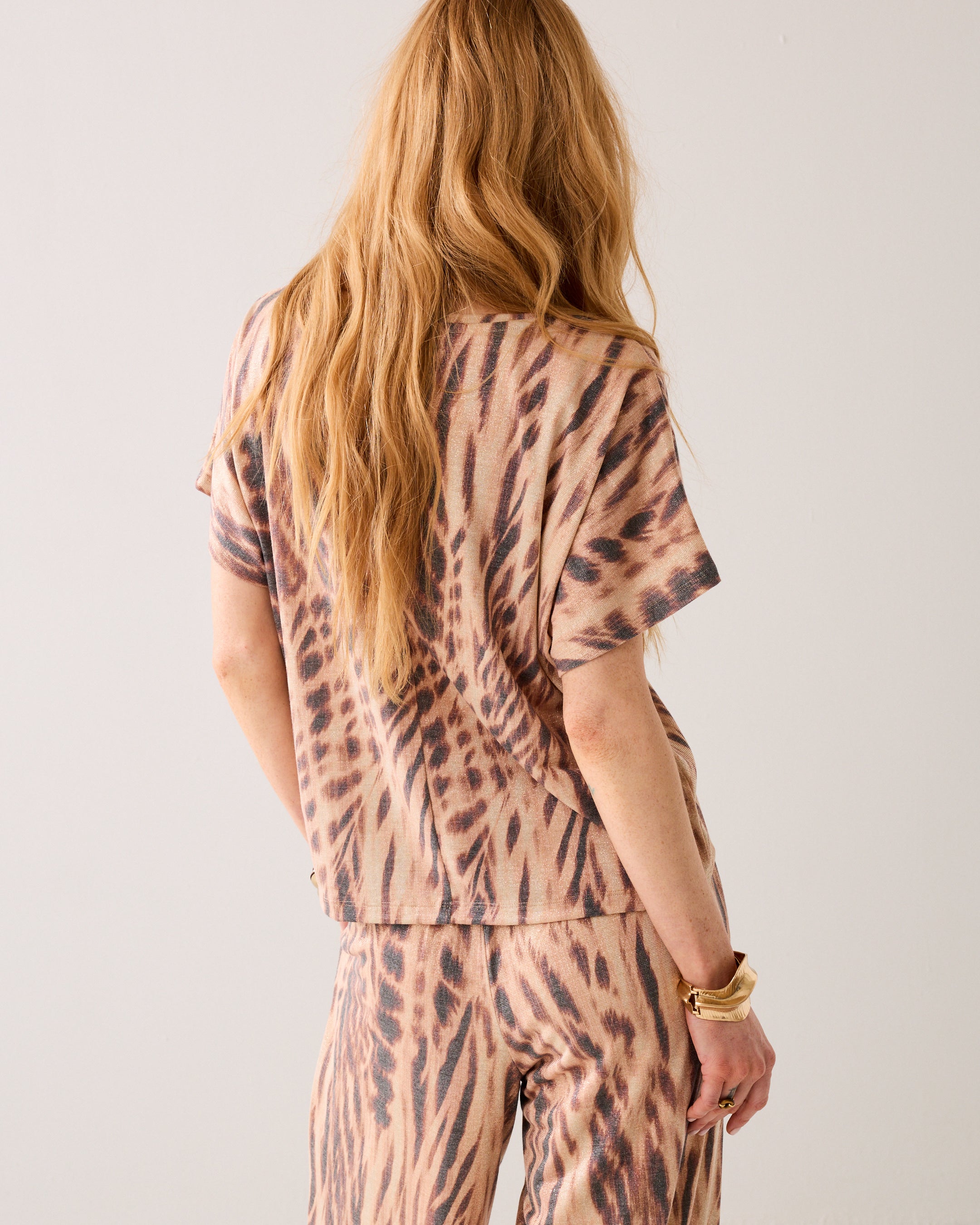 Boxy T-shirt lurex