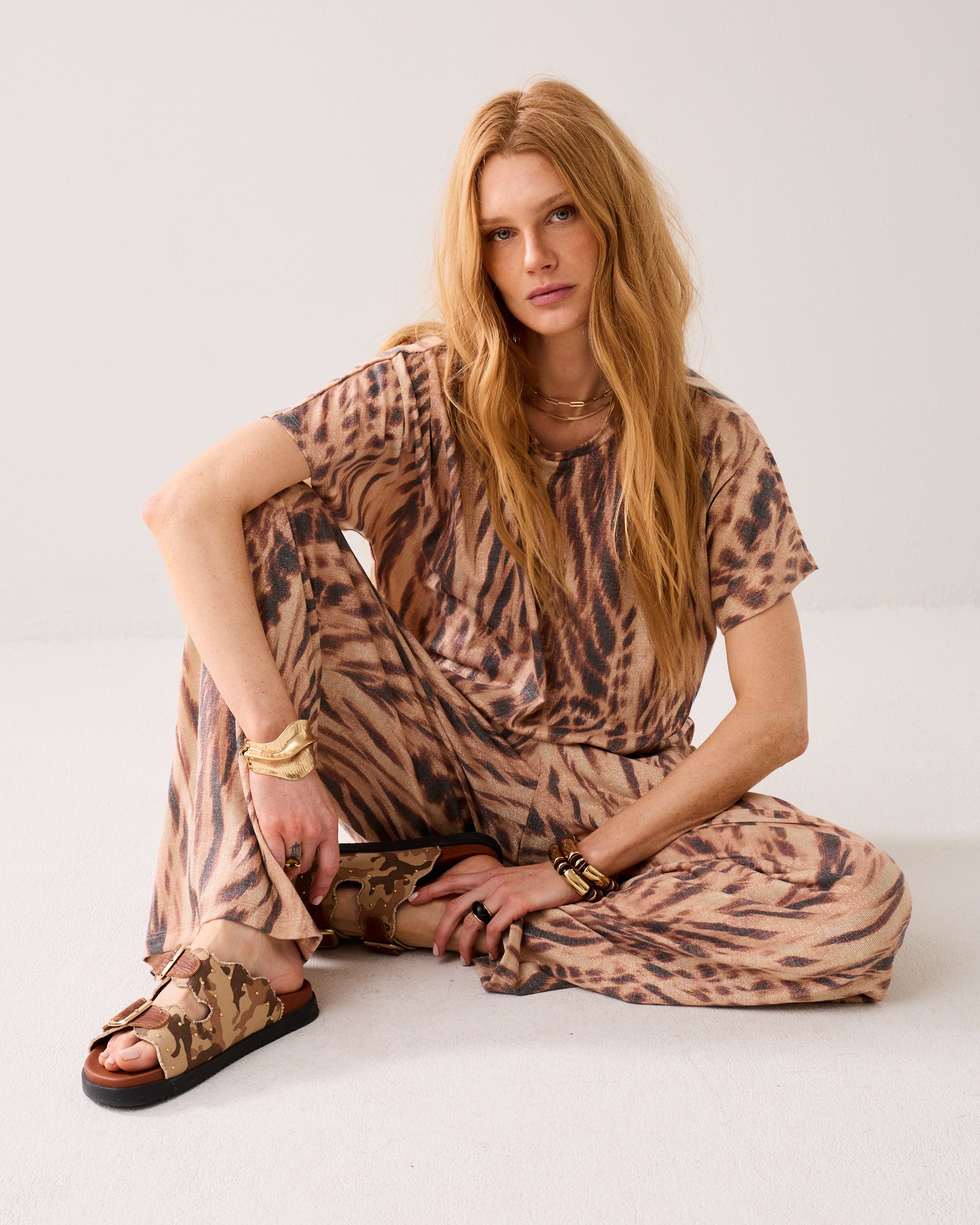 Boxy T-shirt lurex
