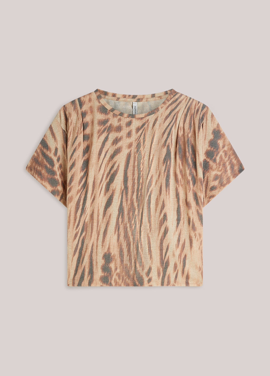 Boxy T-shirt lurex