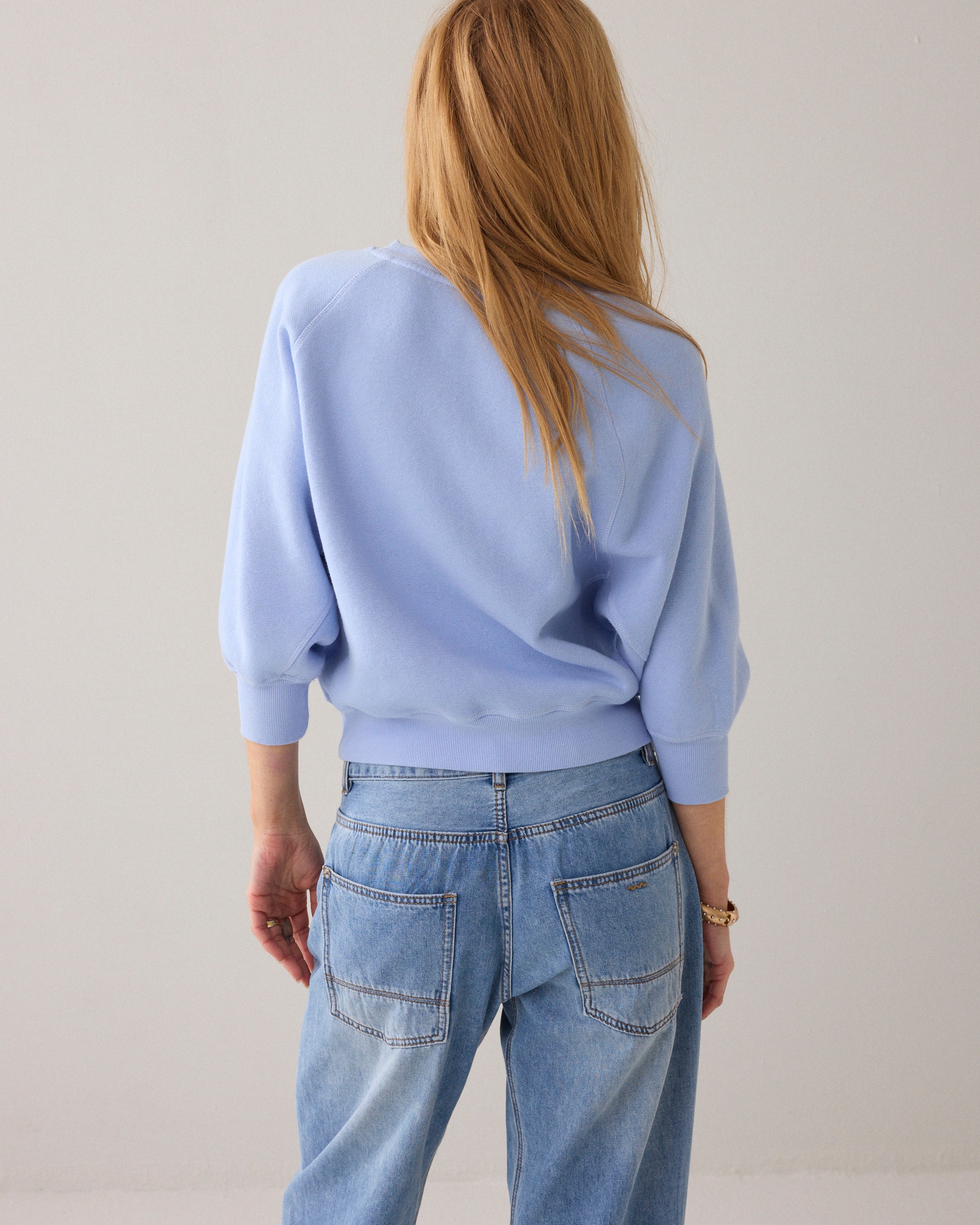 Loose fit sweater vleermuismouw