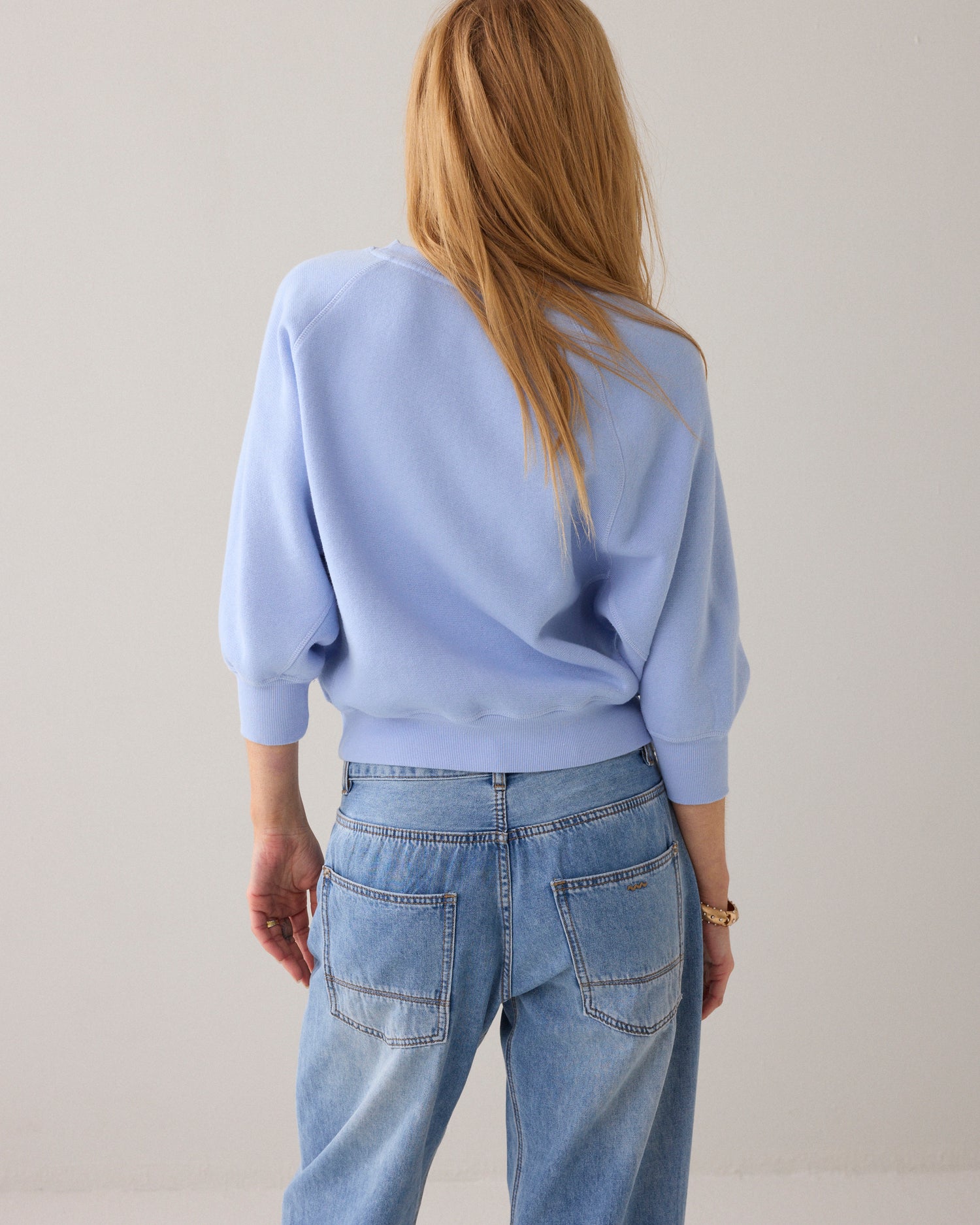 Loose fit sweater vleermuismouw