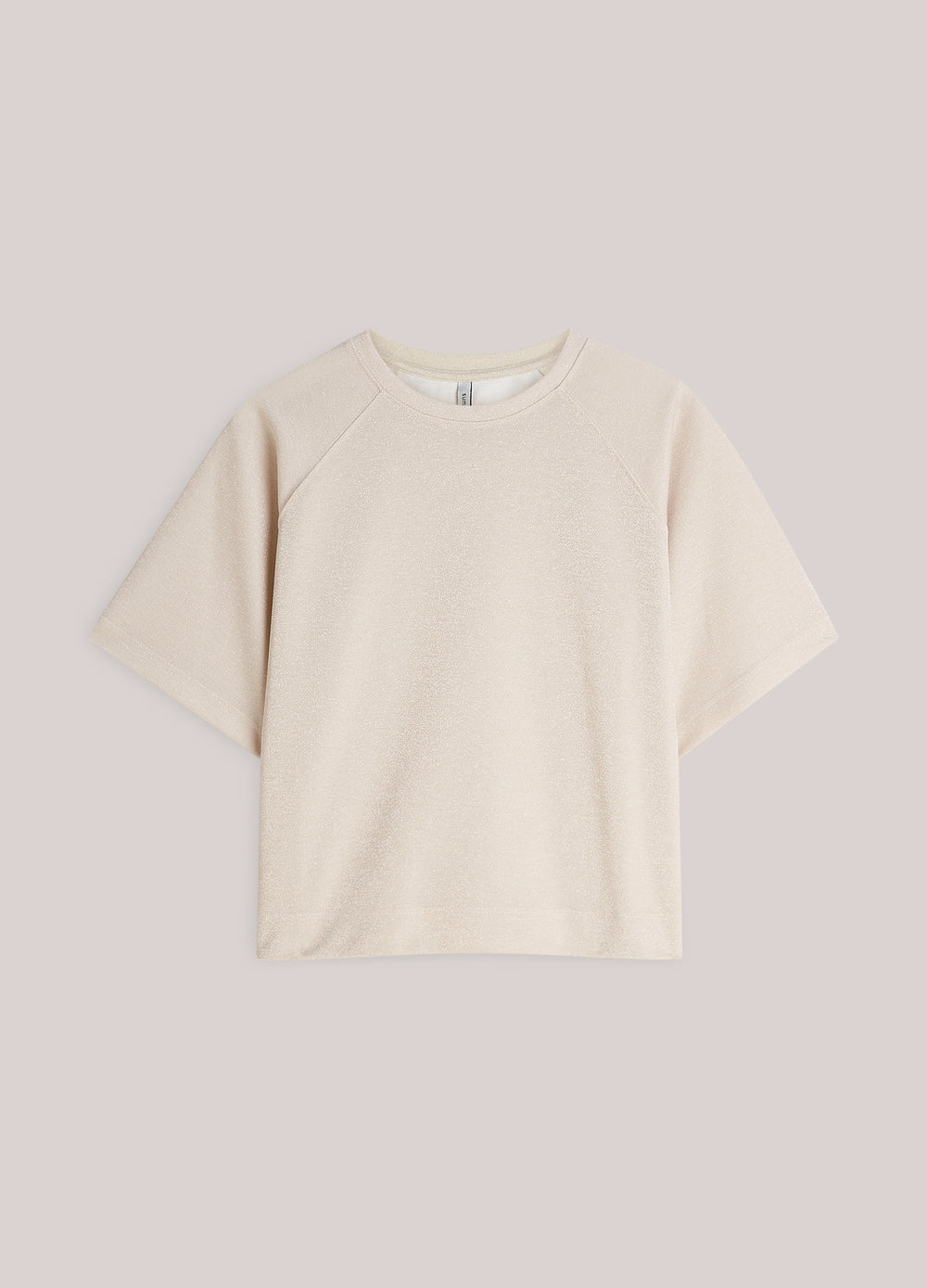 Top van lurex piqué