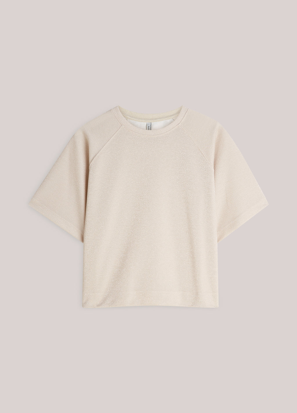 Top van lurex piqué