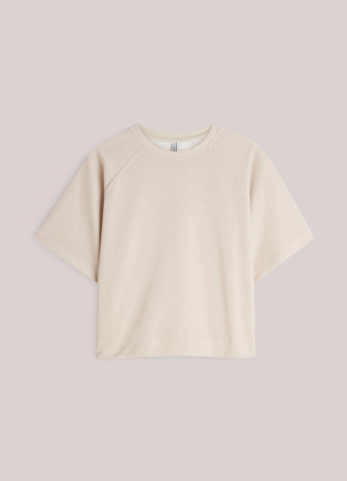Top van lurex piqué