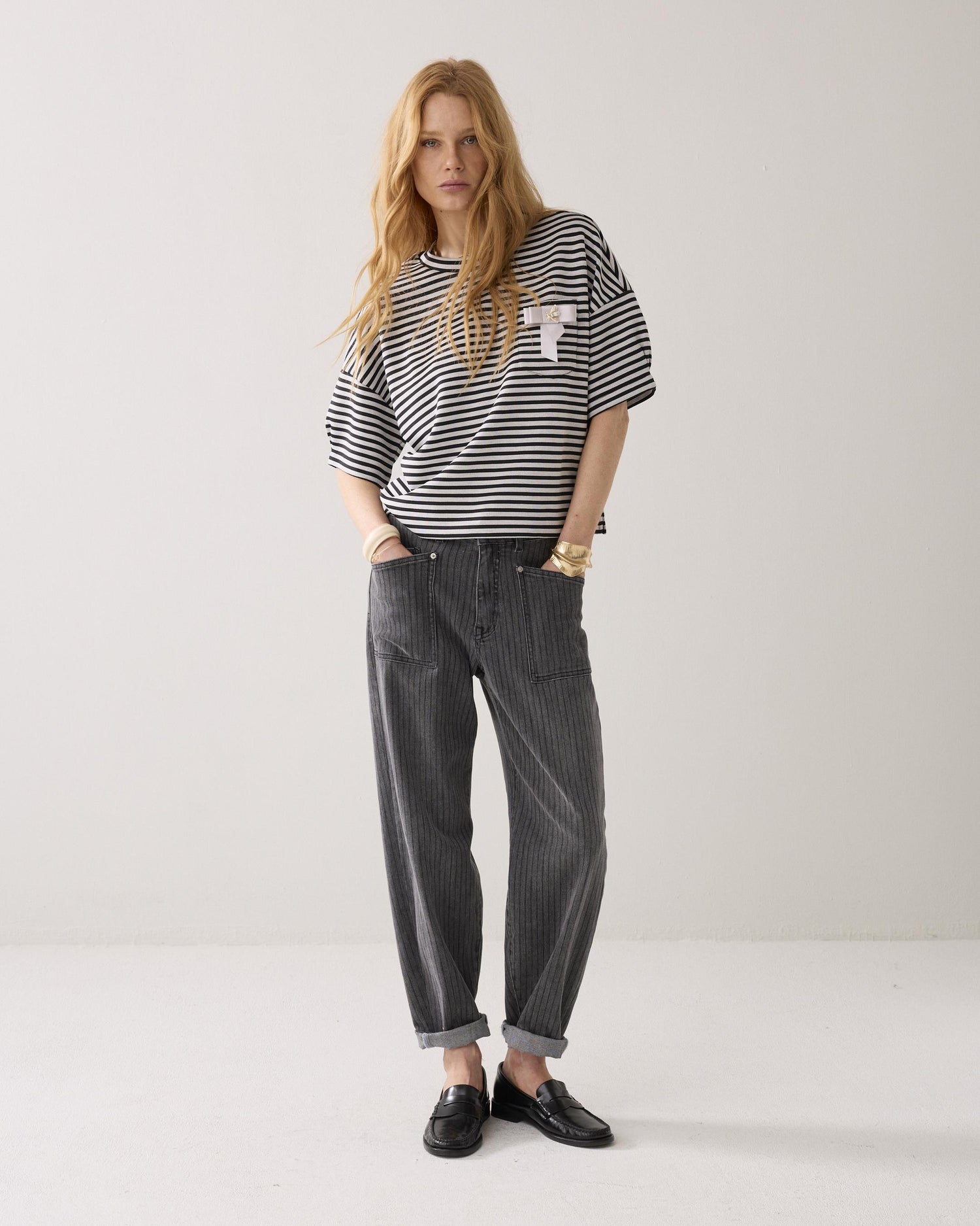 Gestreiftes Scuba-Oberteil