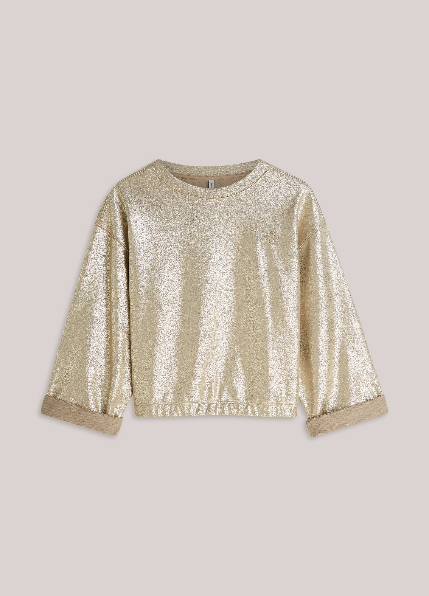 Sweat à manches kimono avec foil print