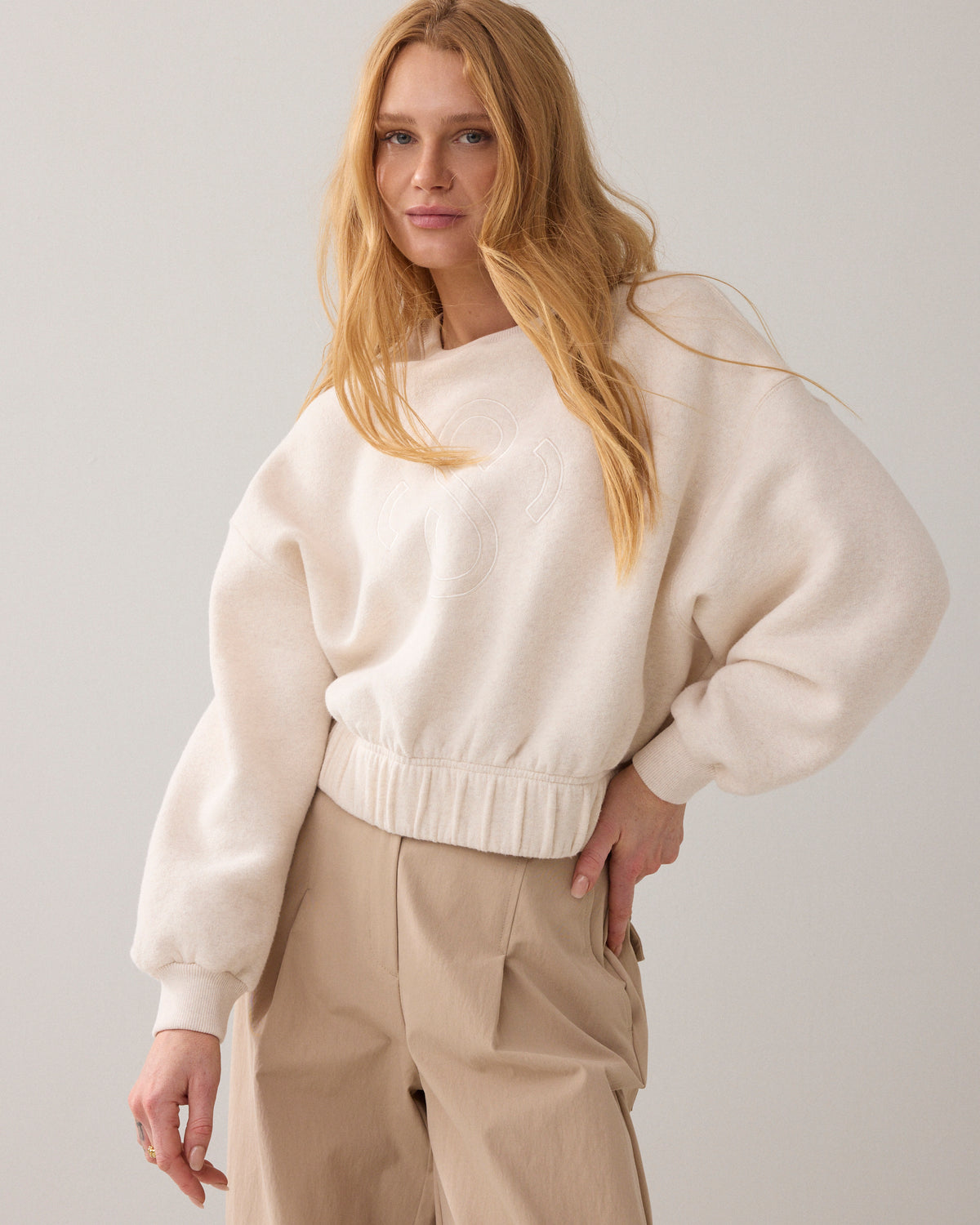 Sweat boxy cropped