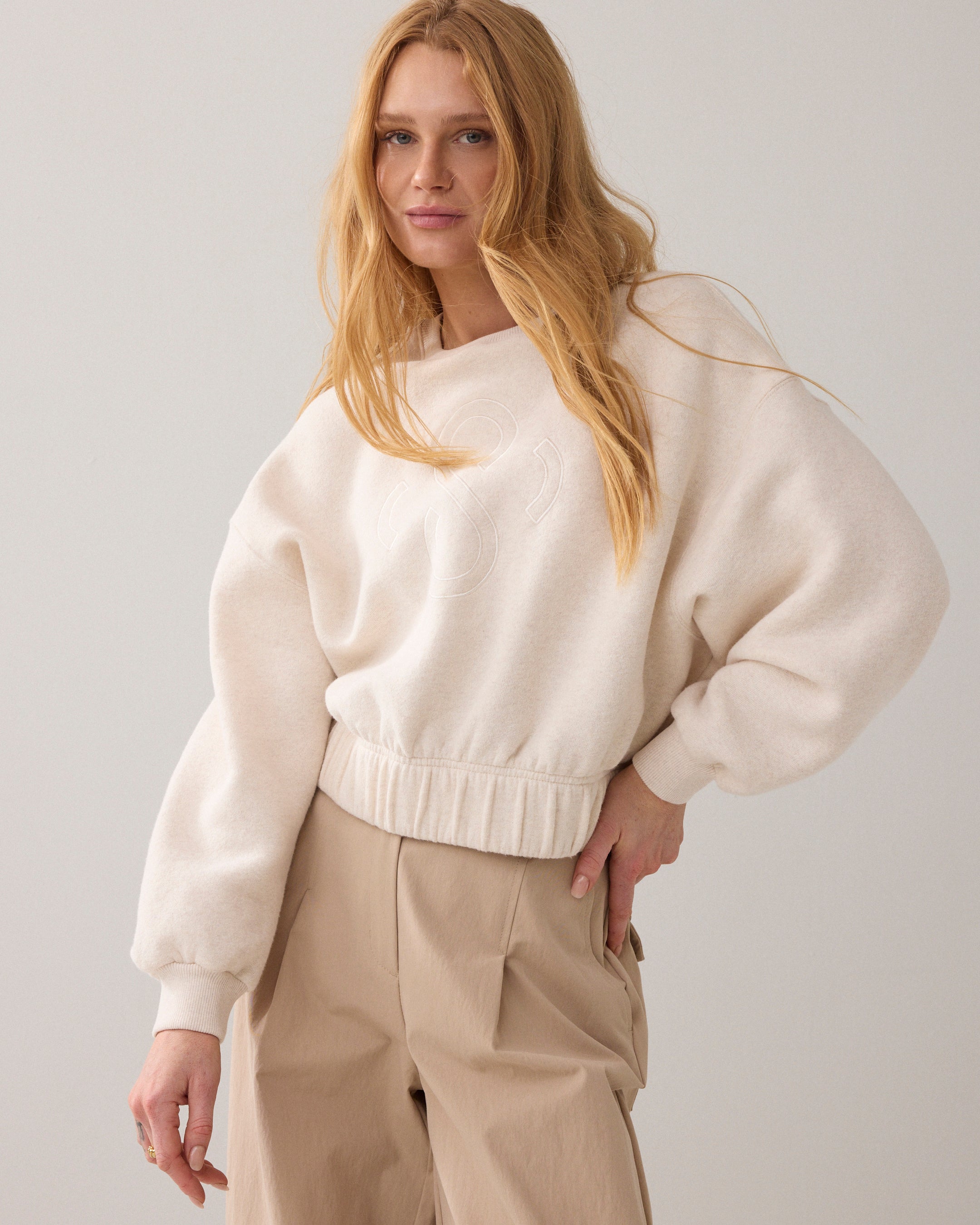 Sweat boxy cropped