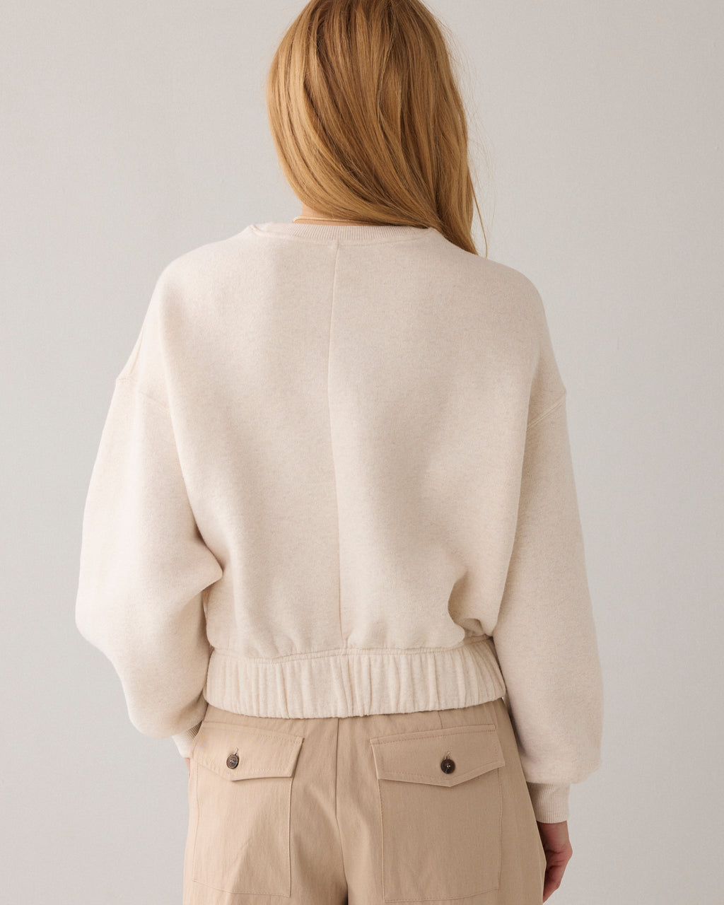 Sweat boxy cropped