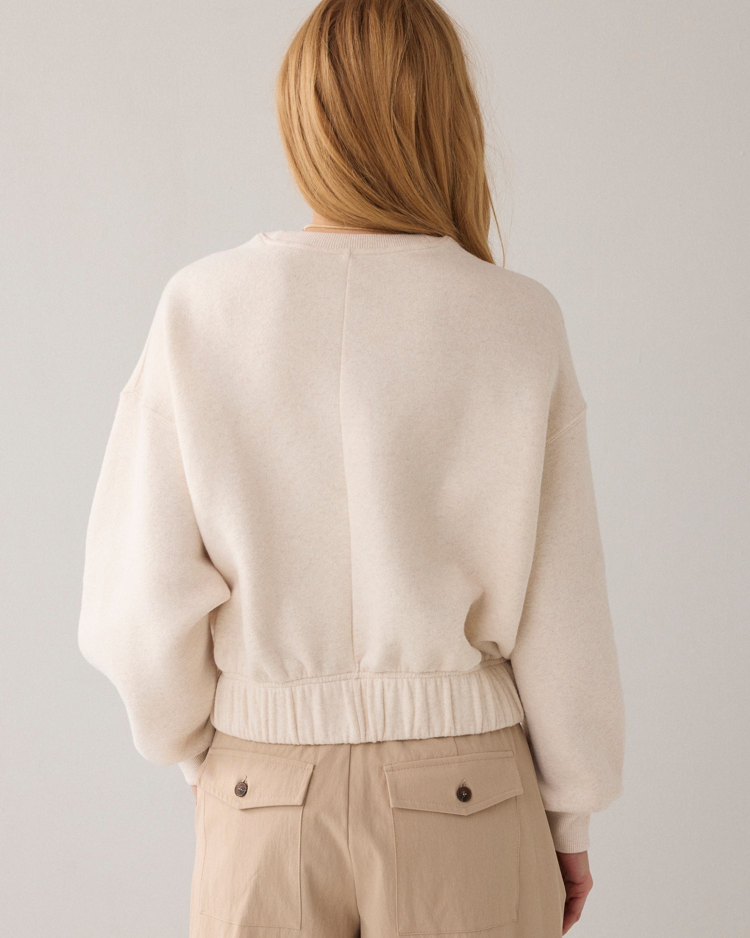 Cropped boxy sweater