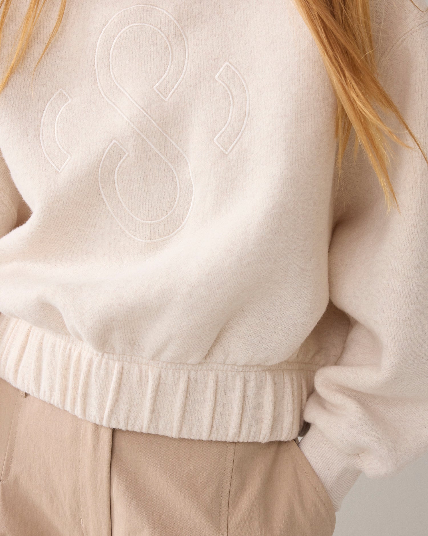 Cropped boxy sweater