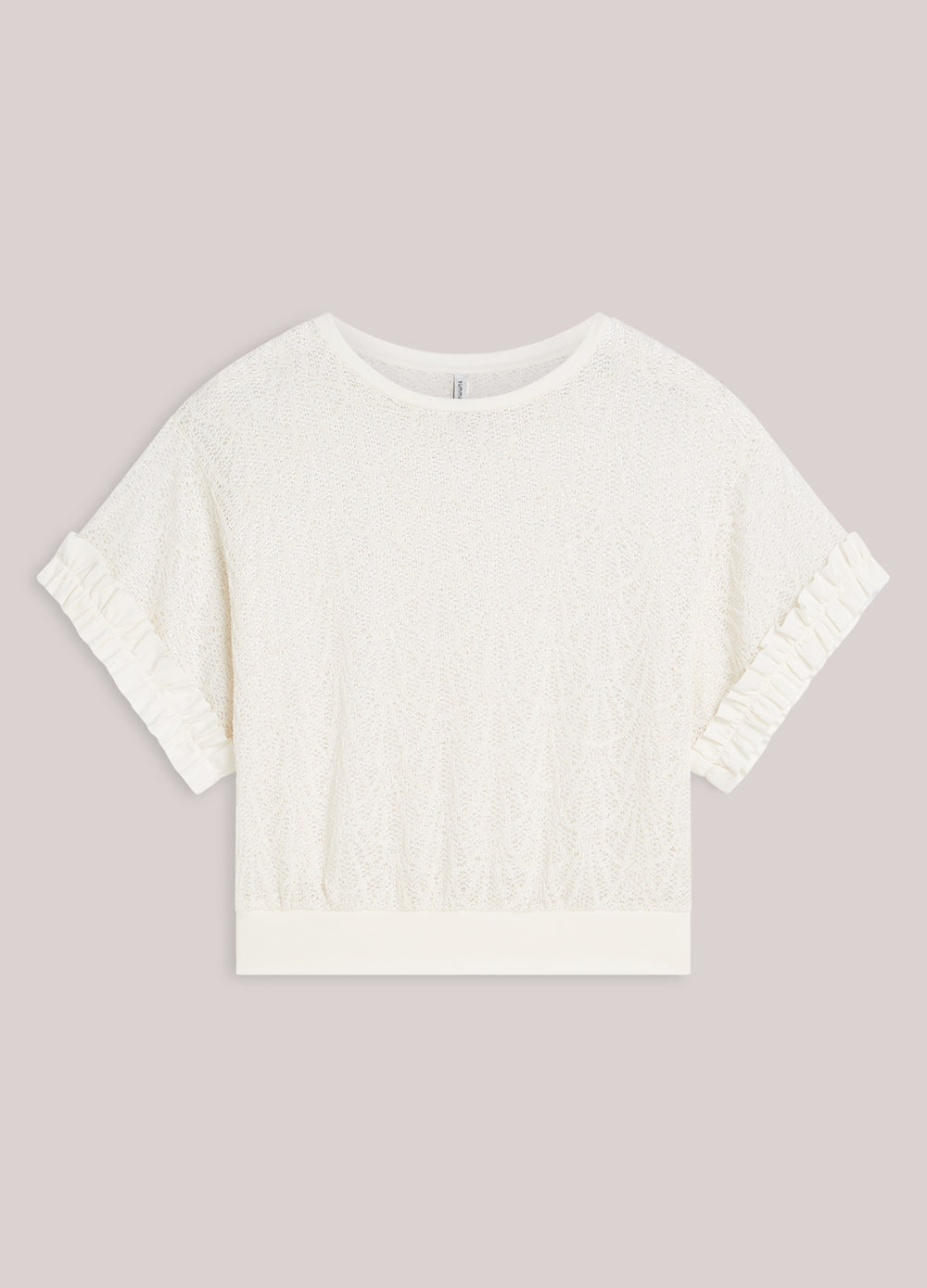 Top boxy en dentelle