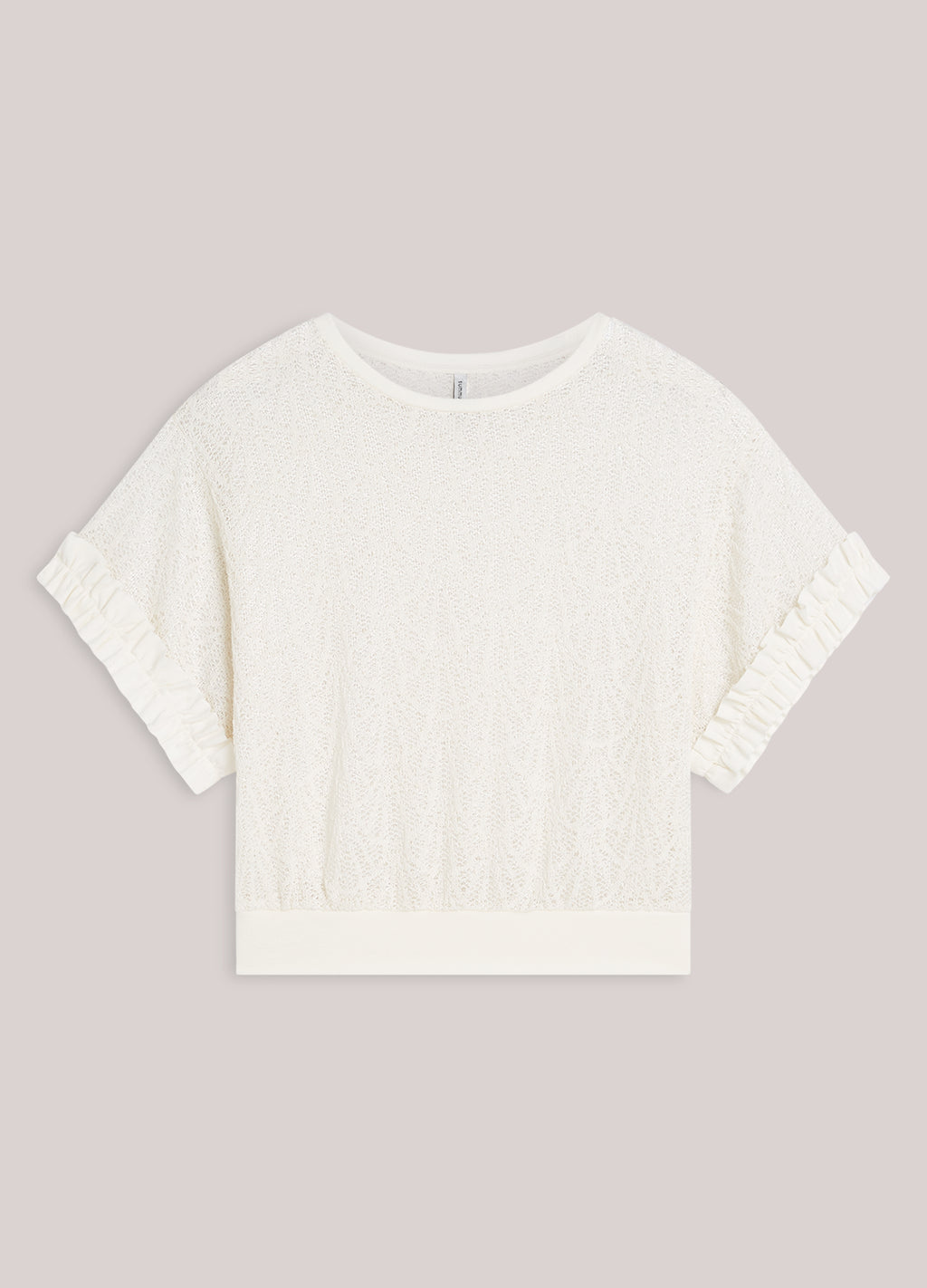 Top boxy en dentelle
