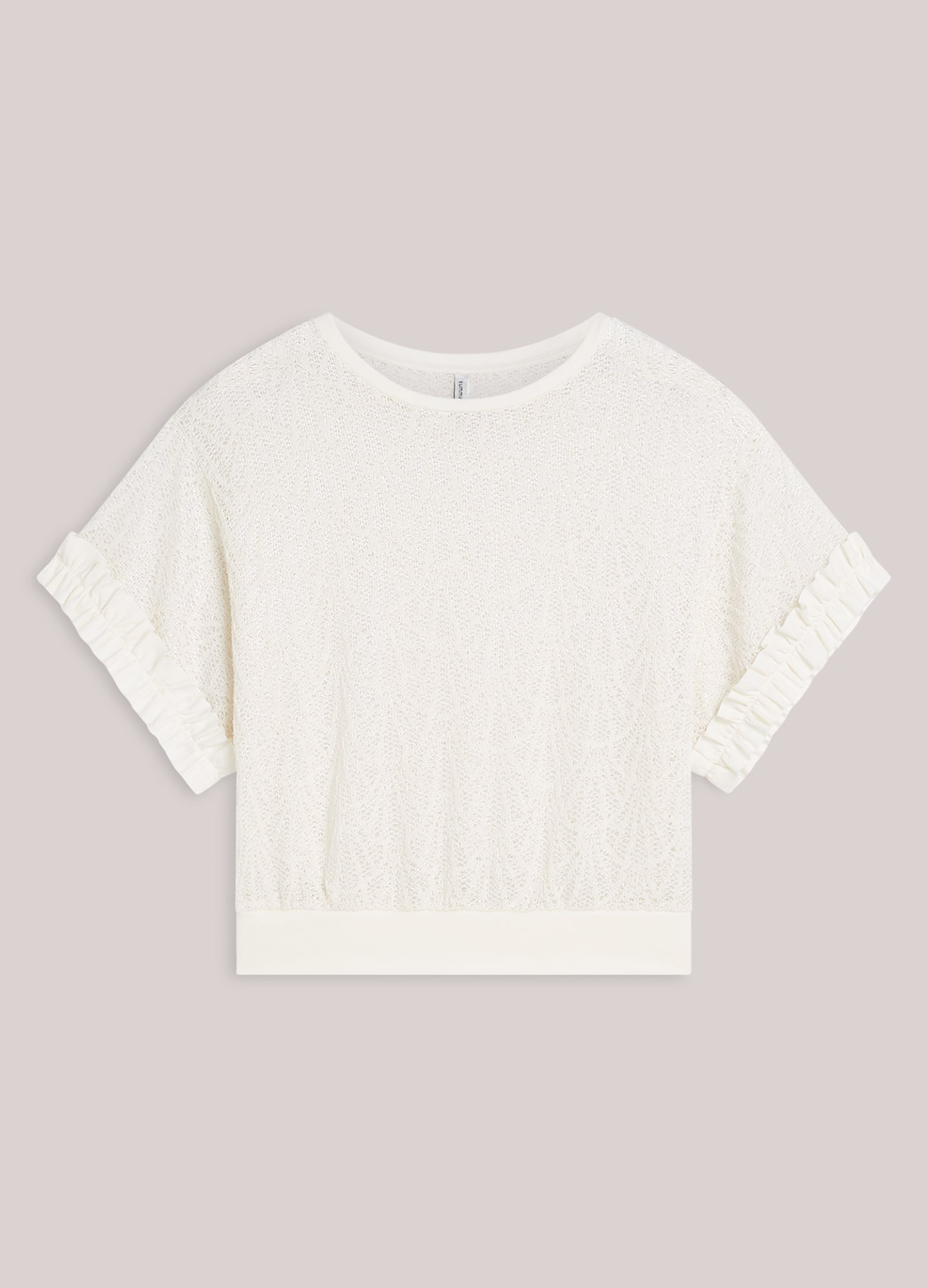 Top boxy en dentelle