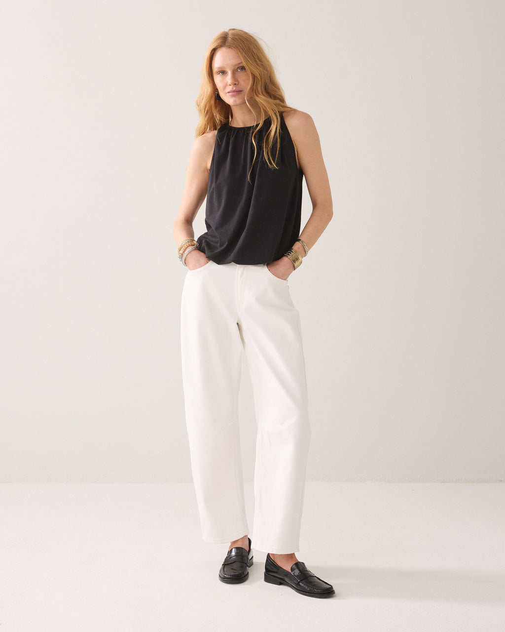 Top fluide sans manches