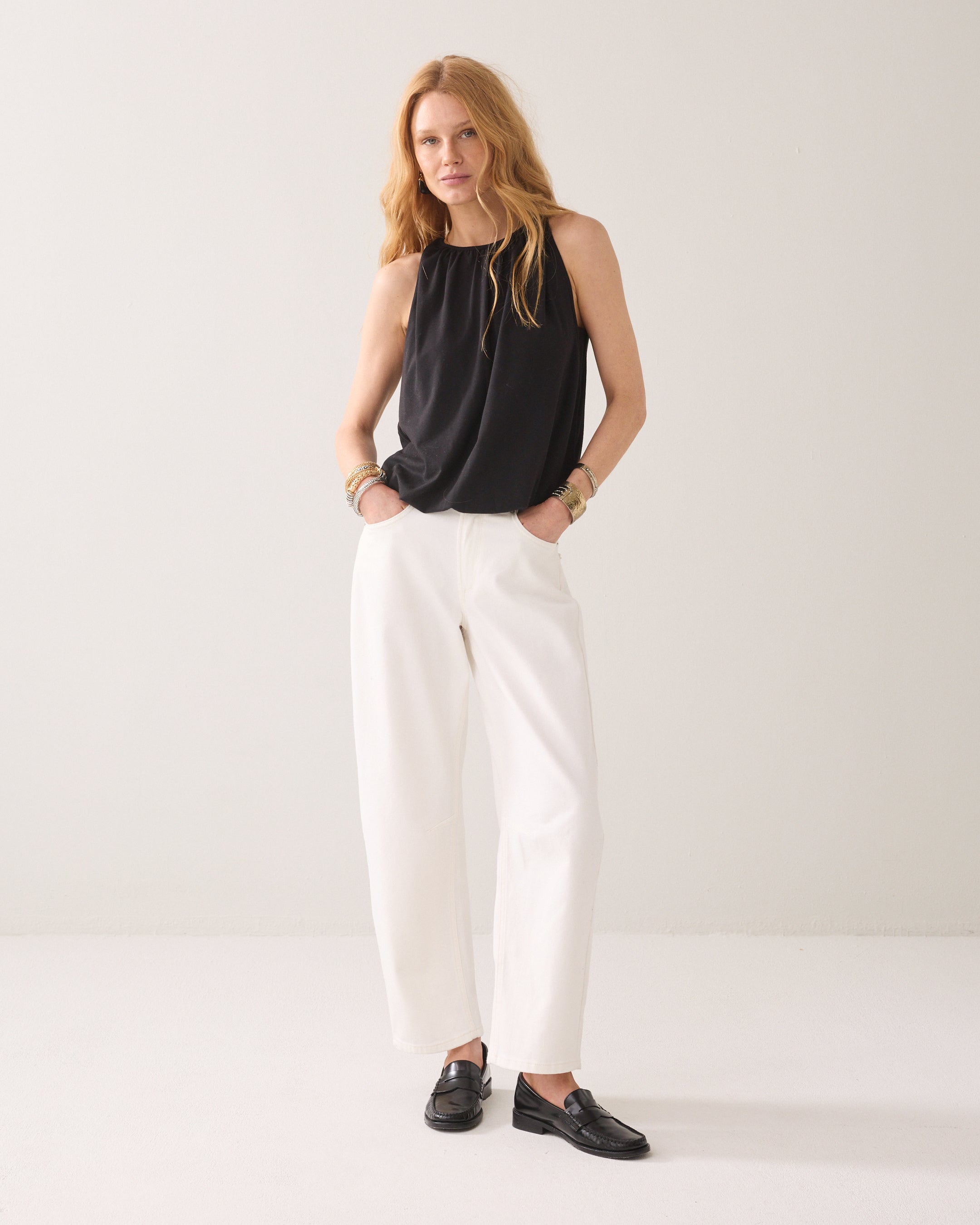 Top fluide sans manches