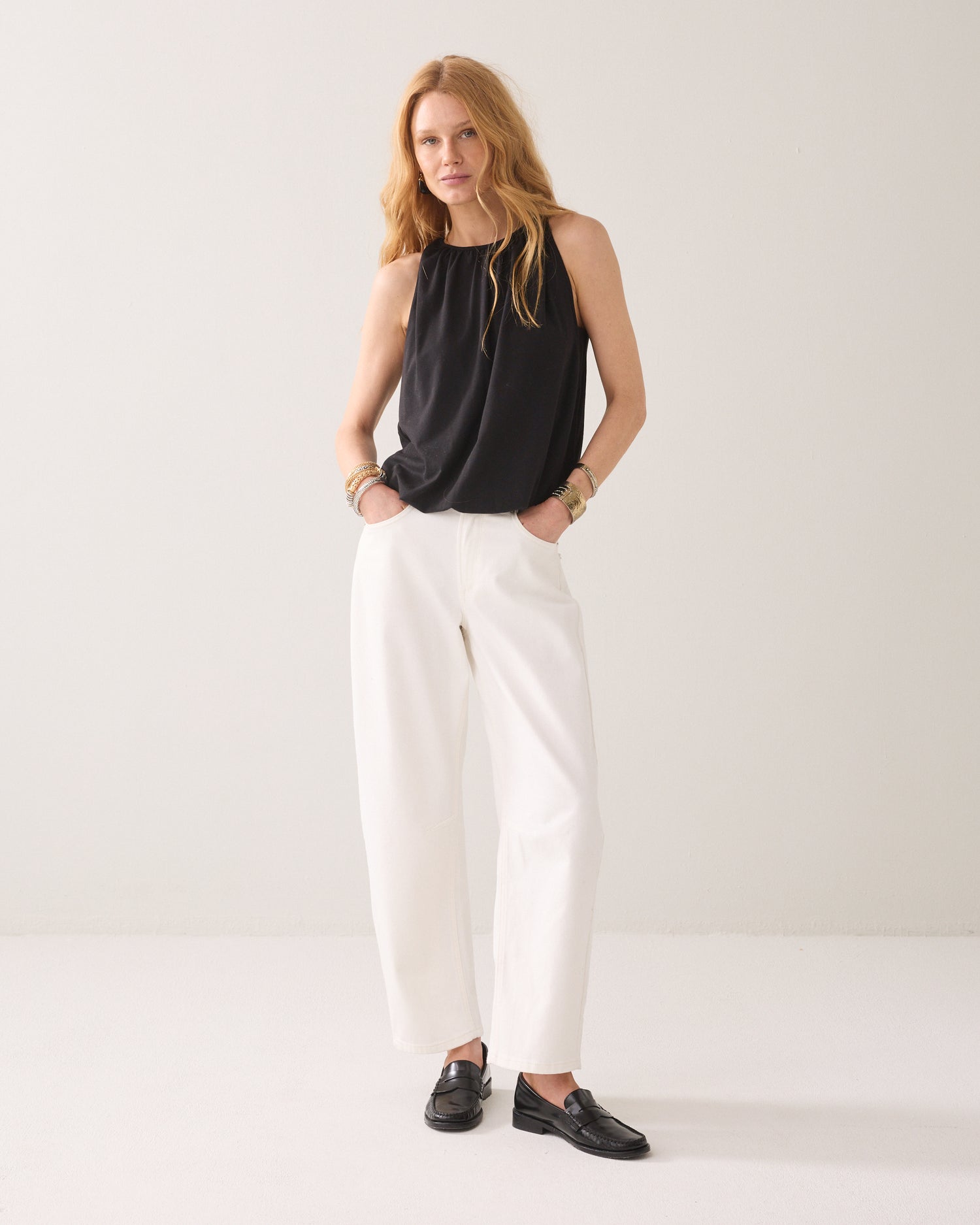 Top fluide sans manches