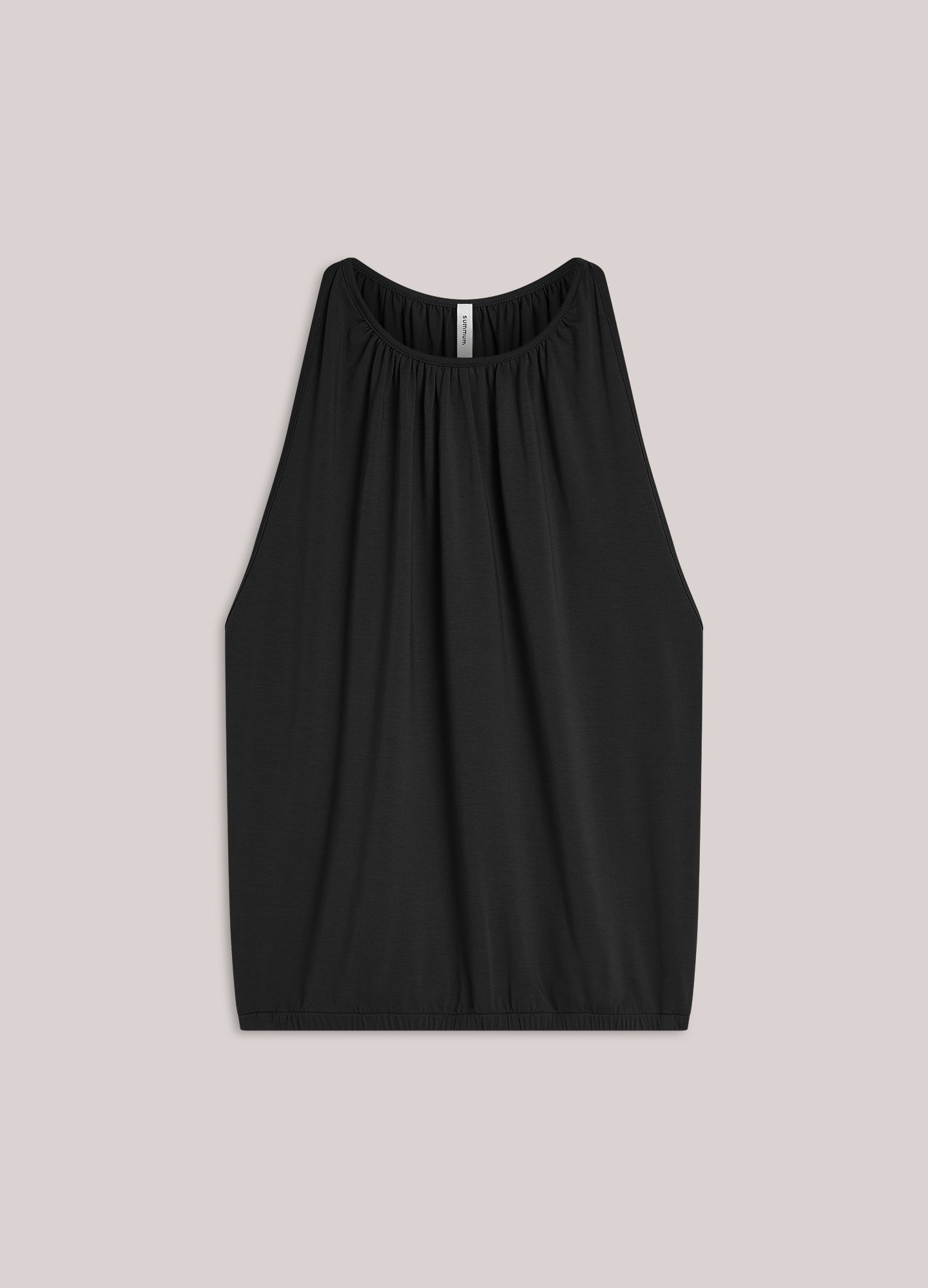 Fluid sleeveless top