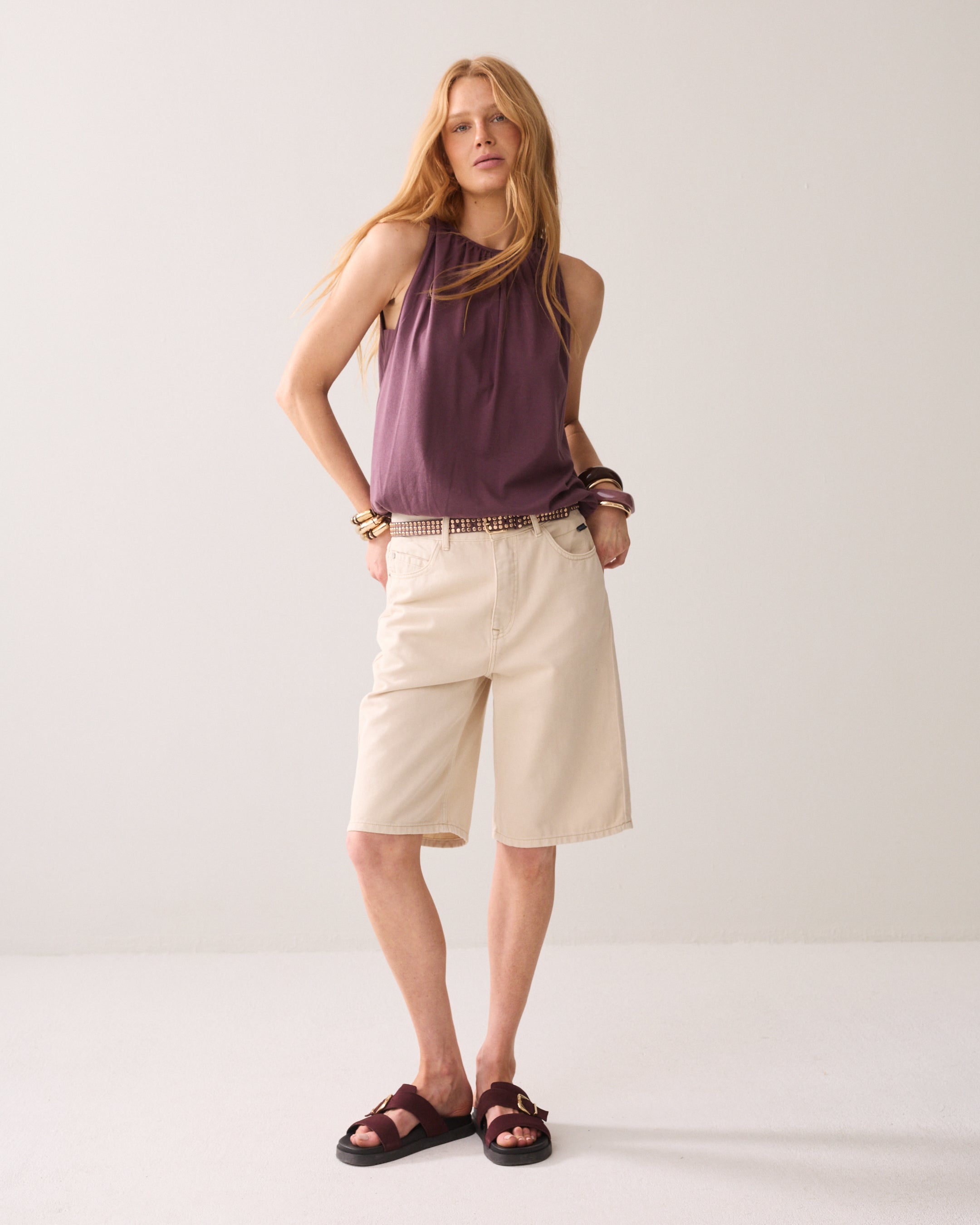 Top fluide sans manches