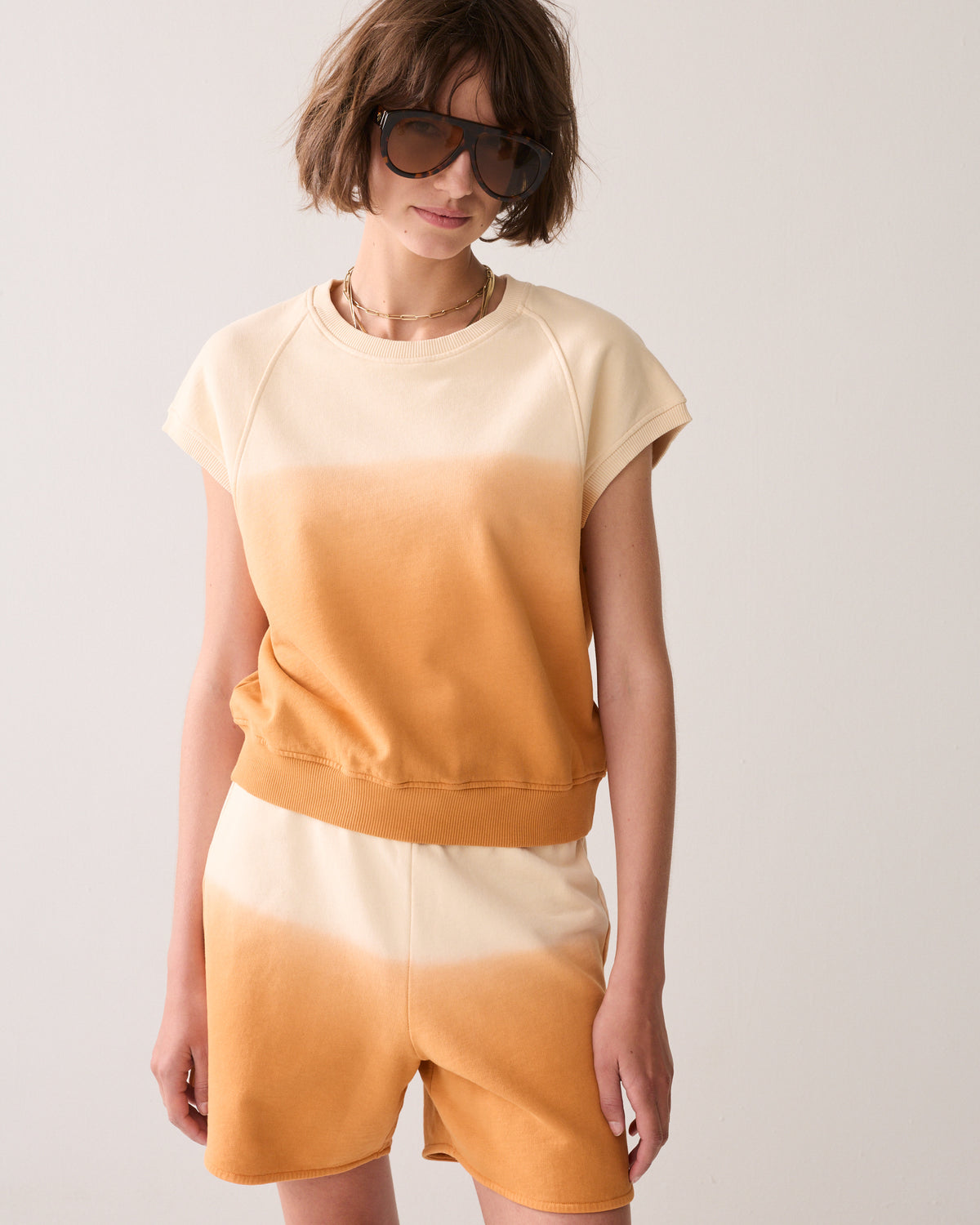 Boxy top dip dye