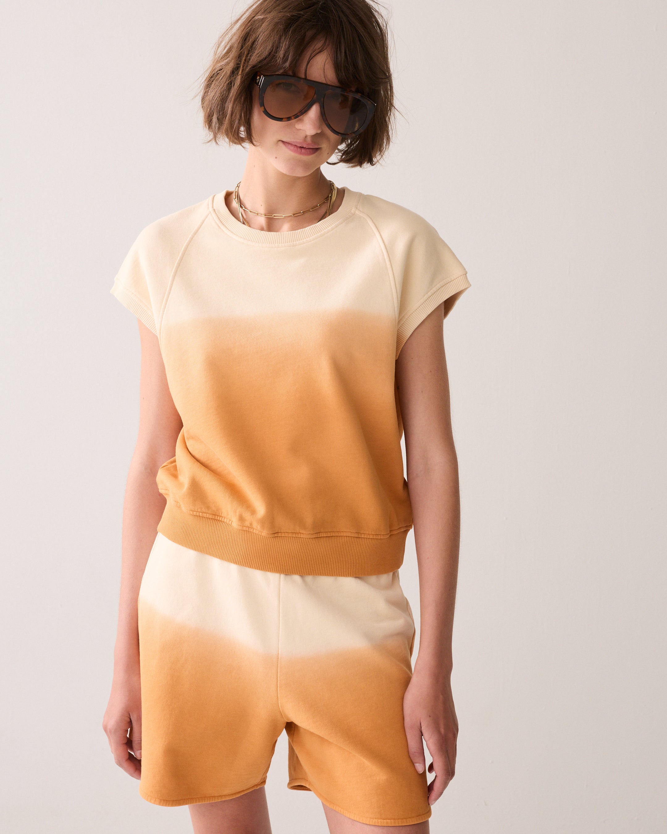 Boxy top dip dye