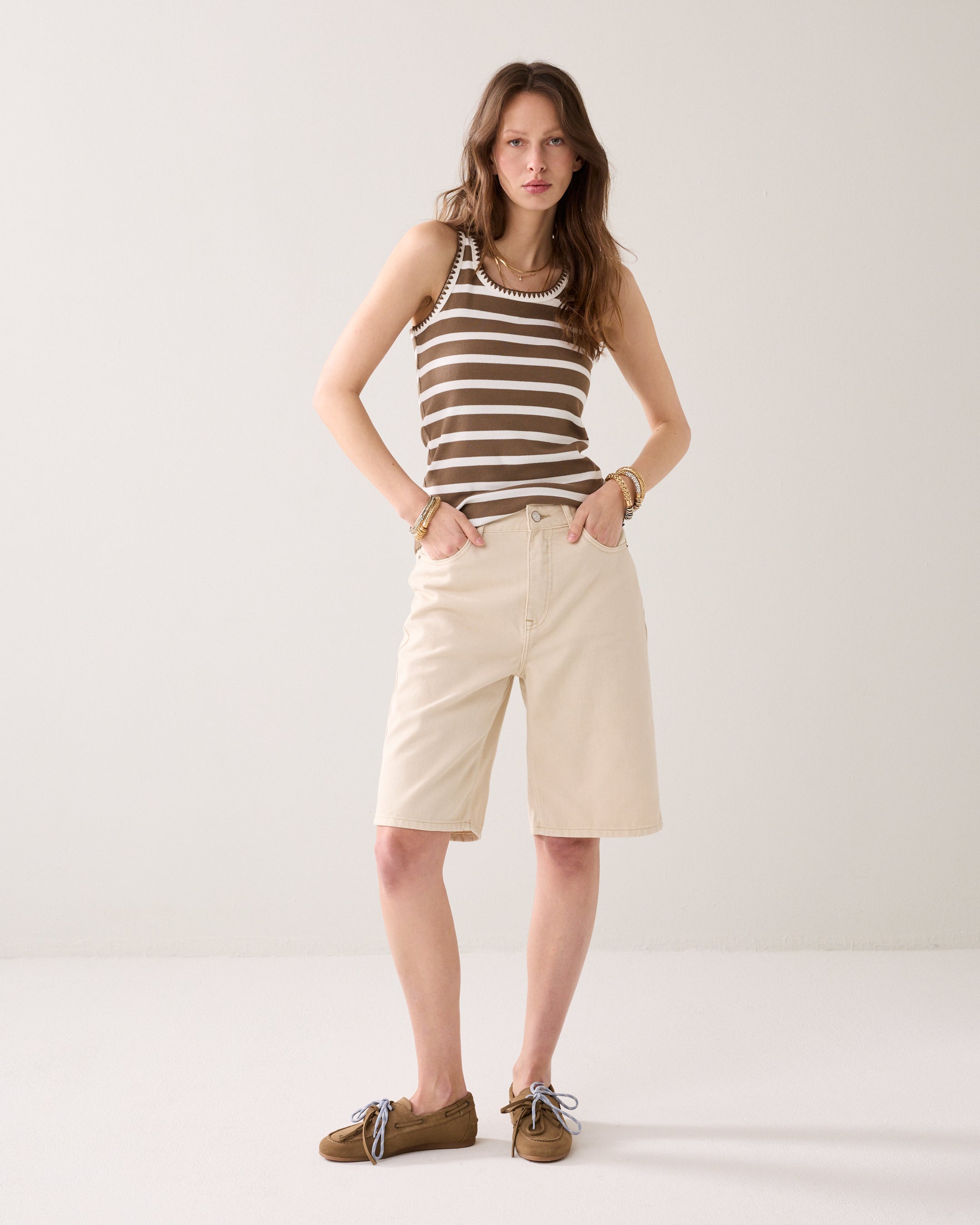 Tanktop Bretonse streep