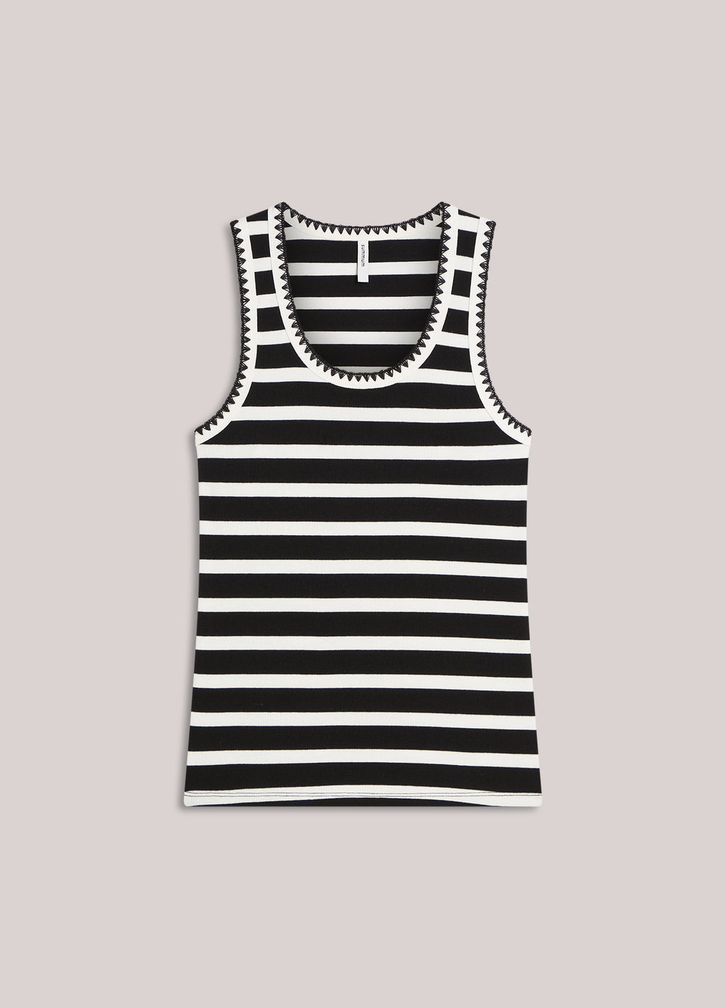 Tank top with Breton stripes