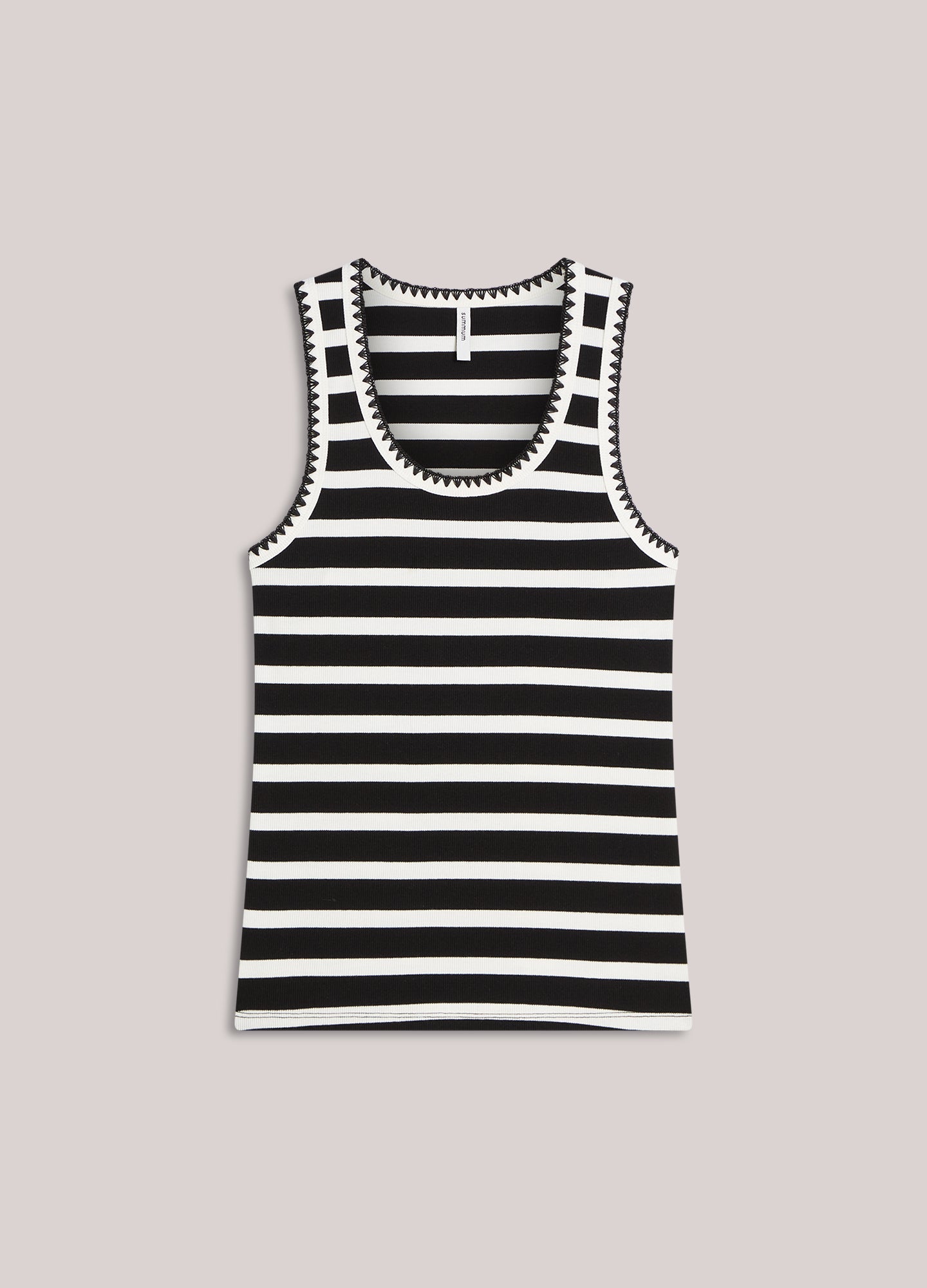 Tank top with Breton stripes