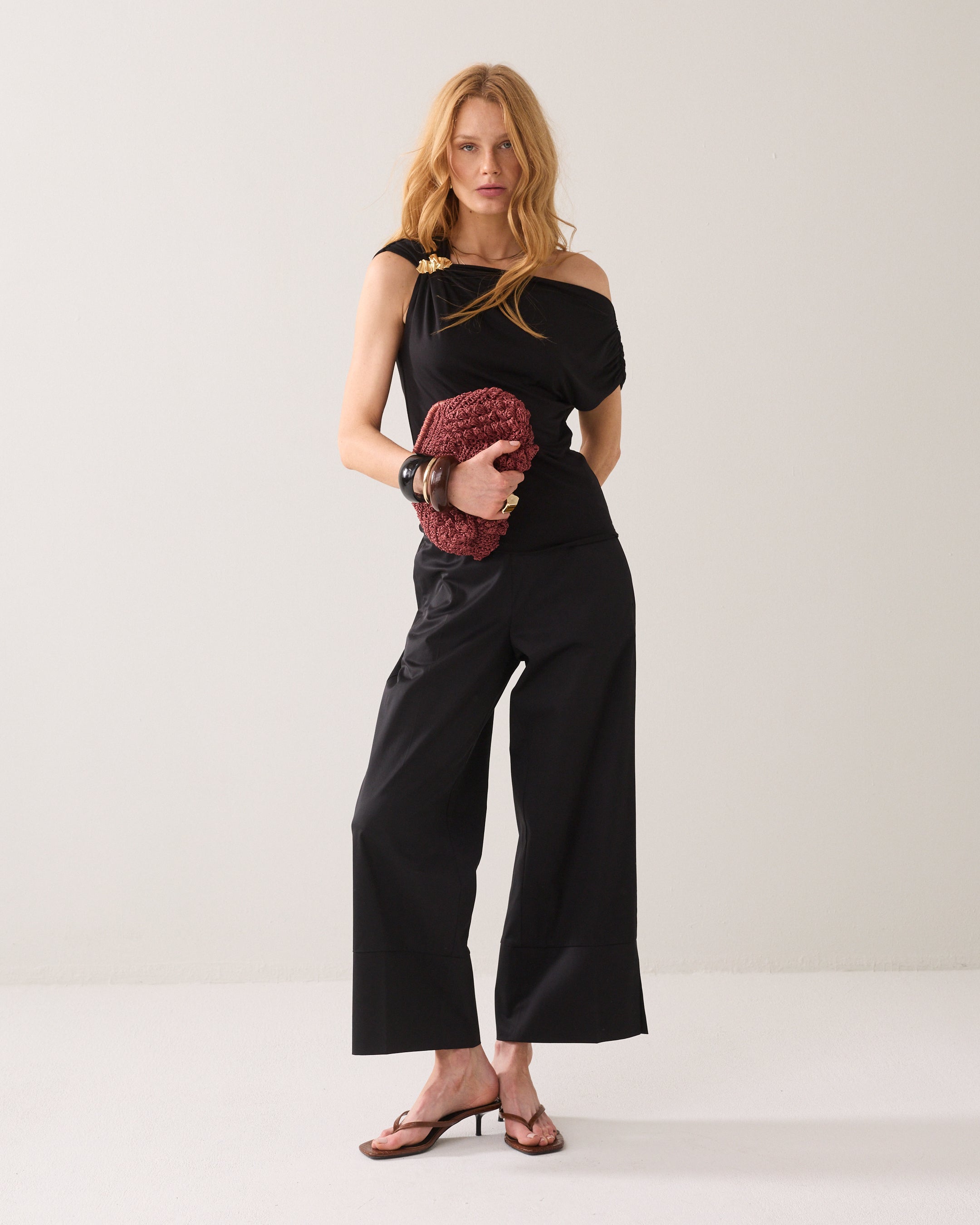 Wear-your-way top met speld