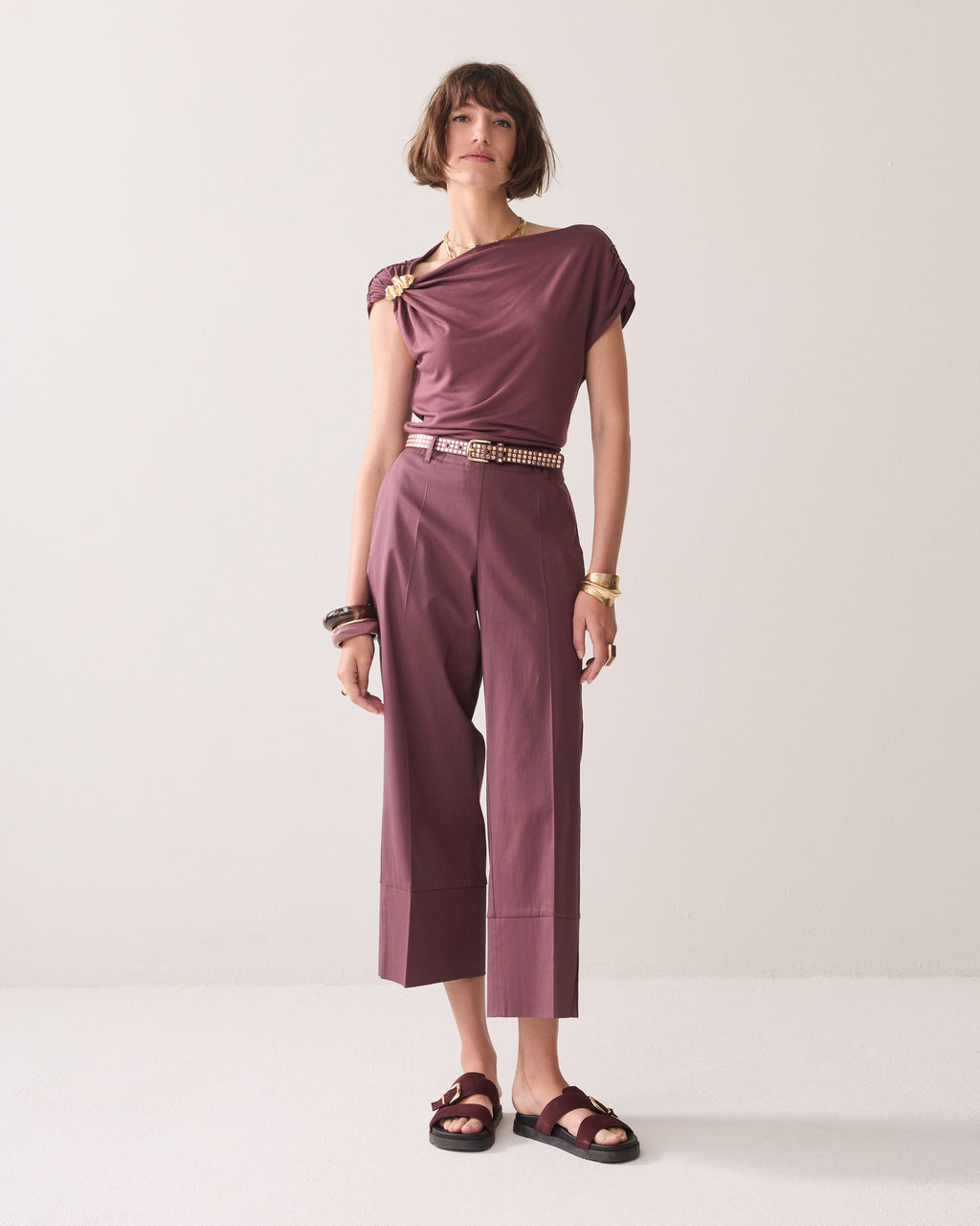 Wear-your-way top met speld