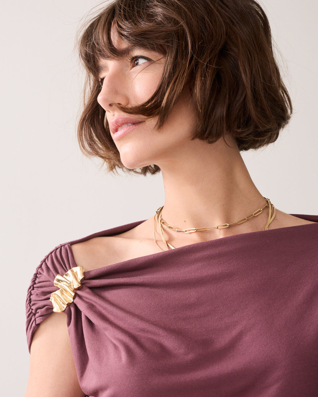 Wear-your-way top met speld