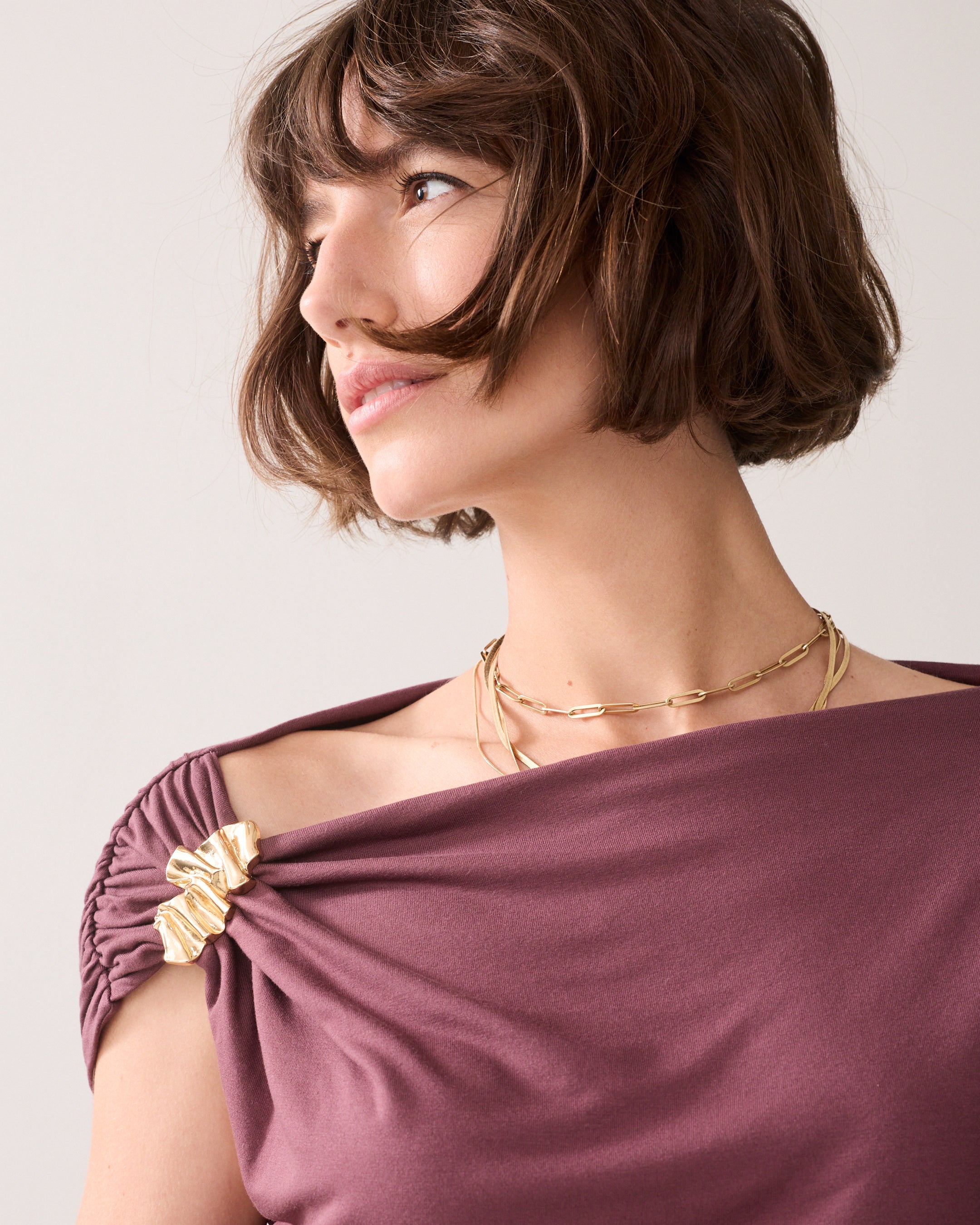 Wear-your-way top met speld