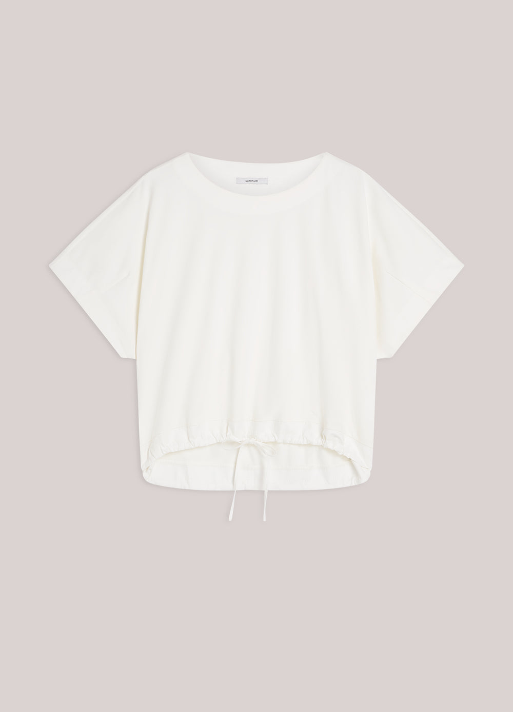 Top en jersey avec popeline