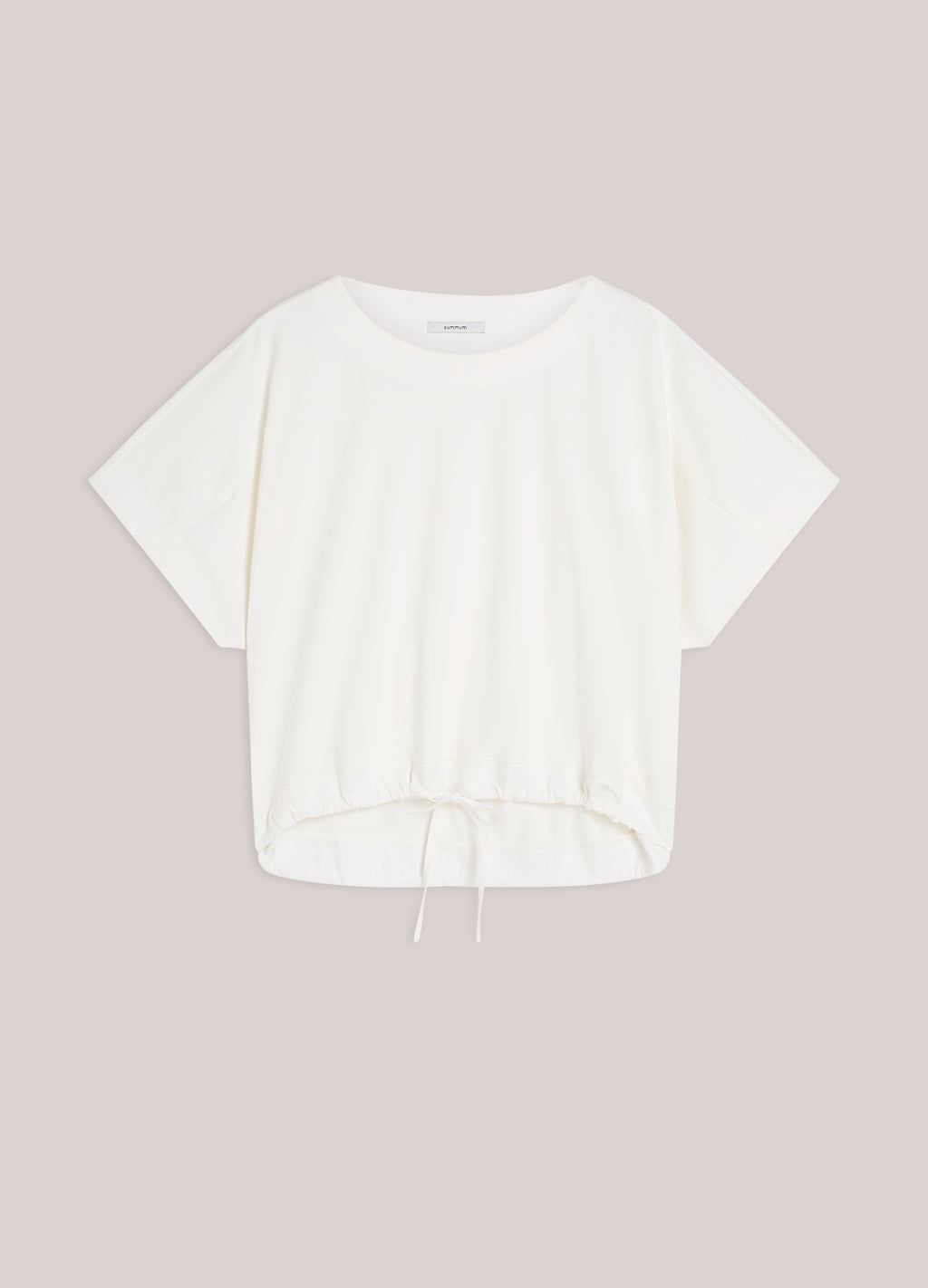 Top en jersey avec popeline