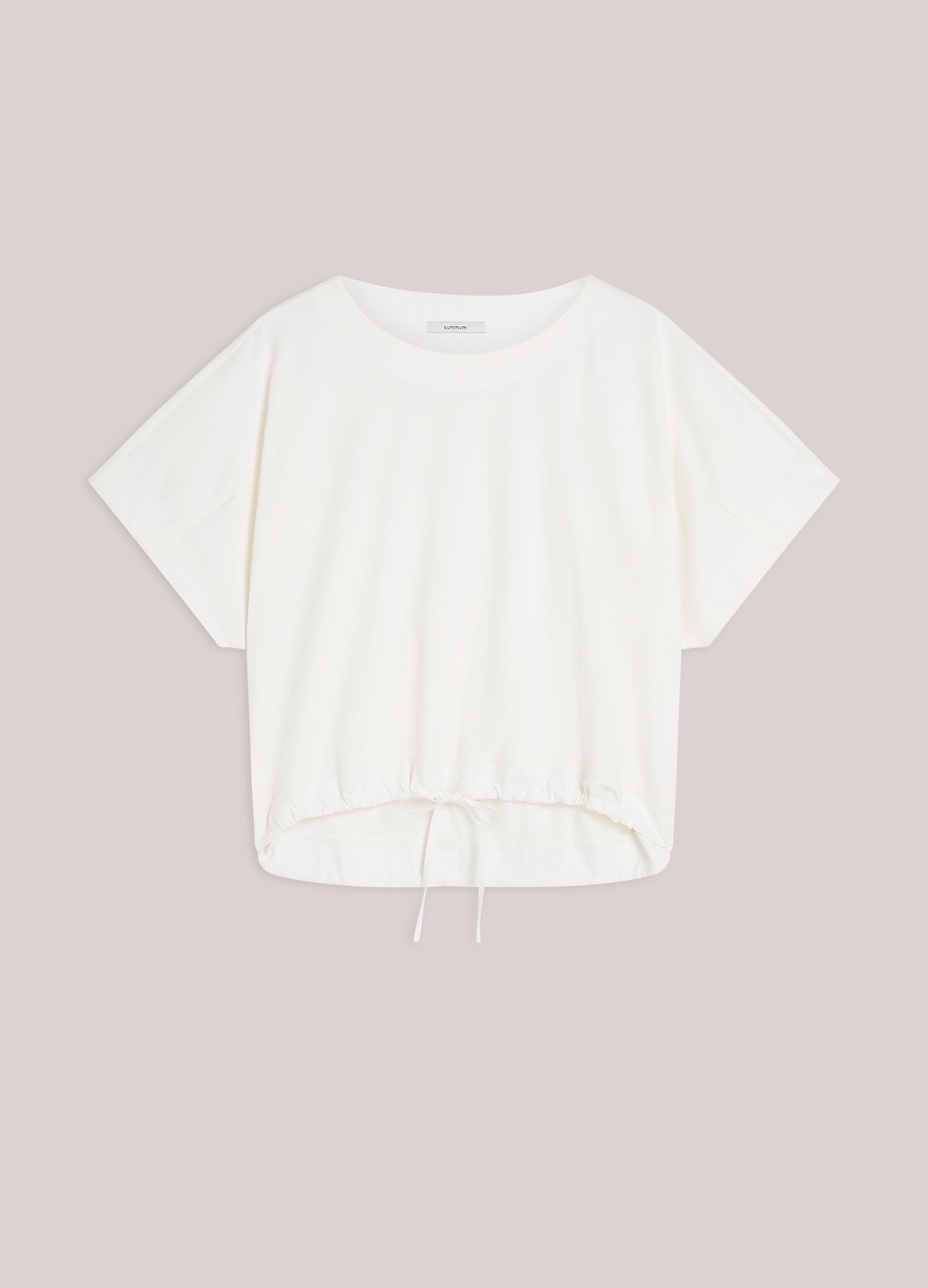Top en jersey avec popeline