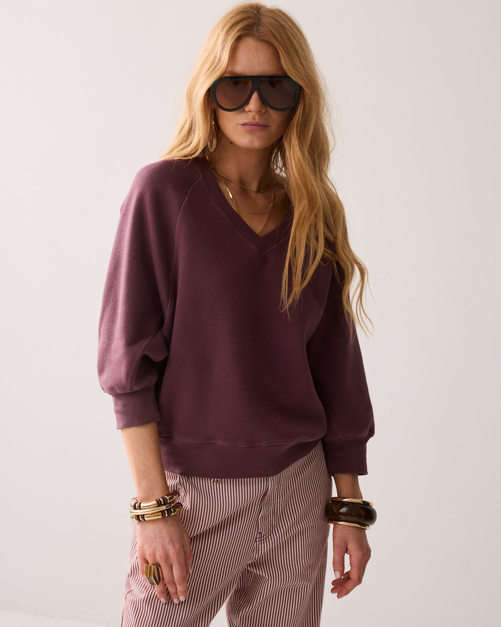 Sweater à manches chauve-souris