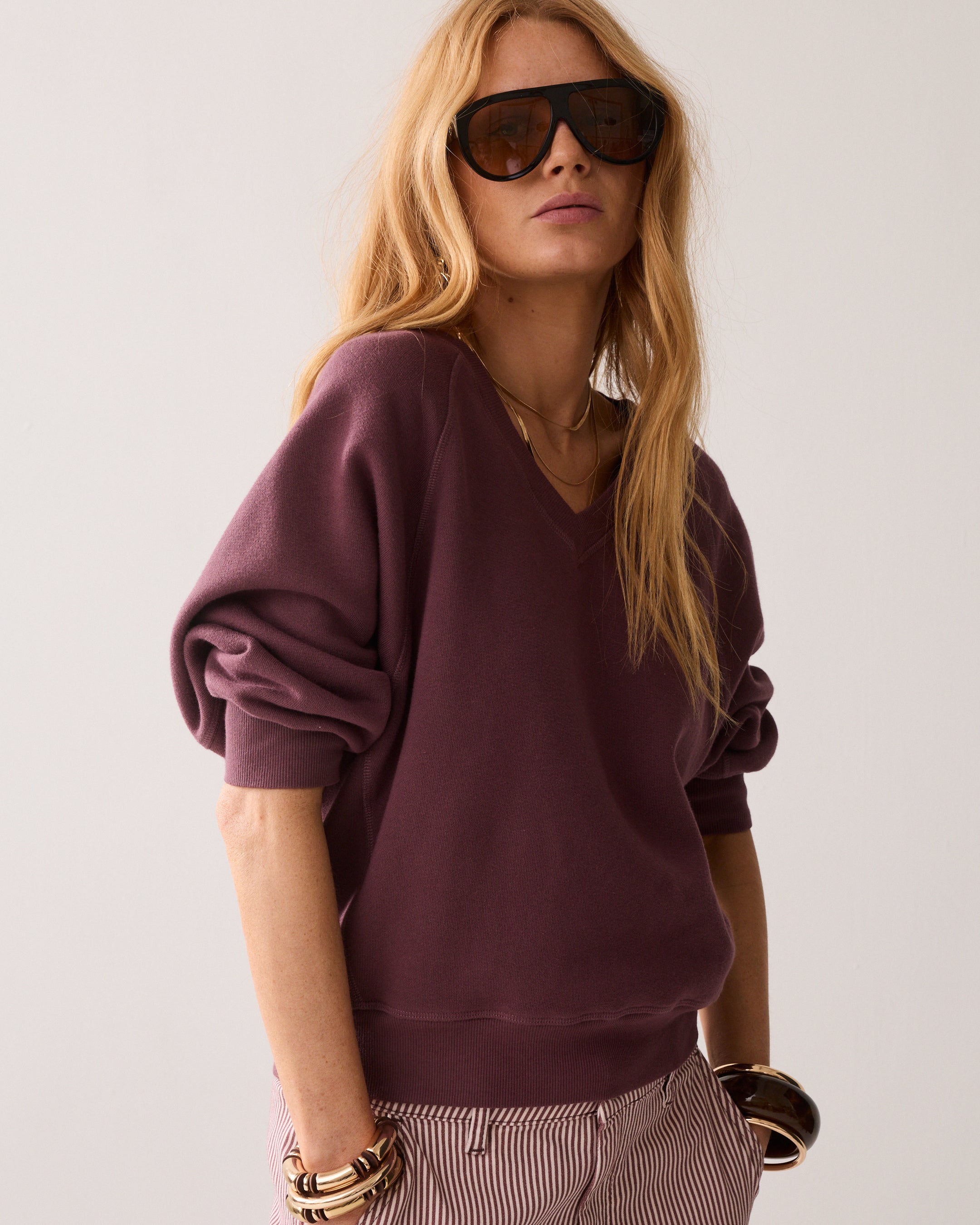 Sweater à manches chauve-souris