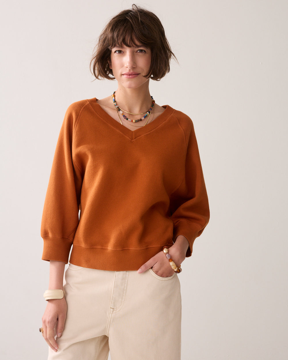 Sweater à manches chauve-souris