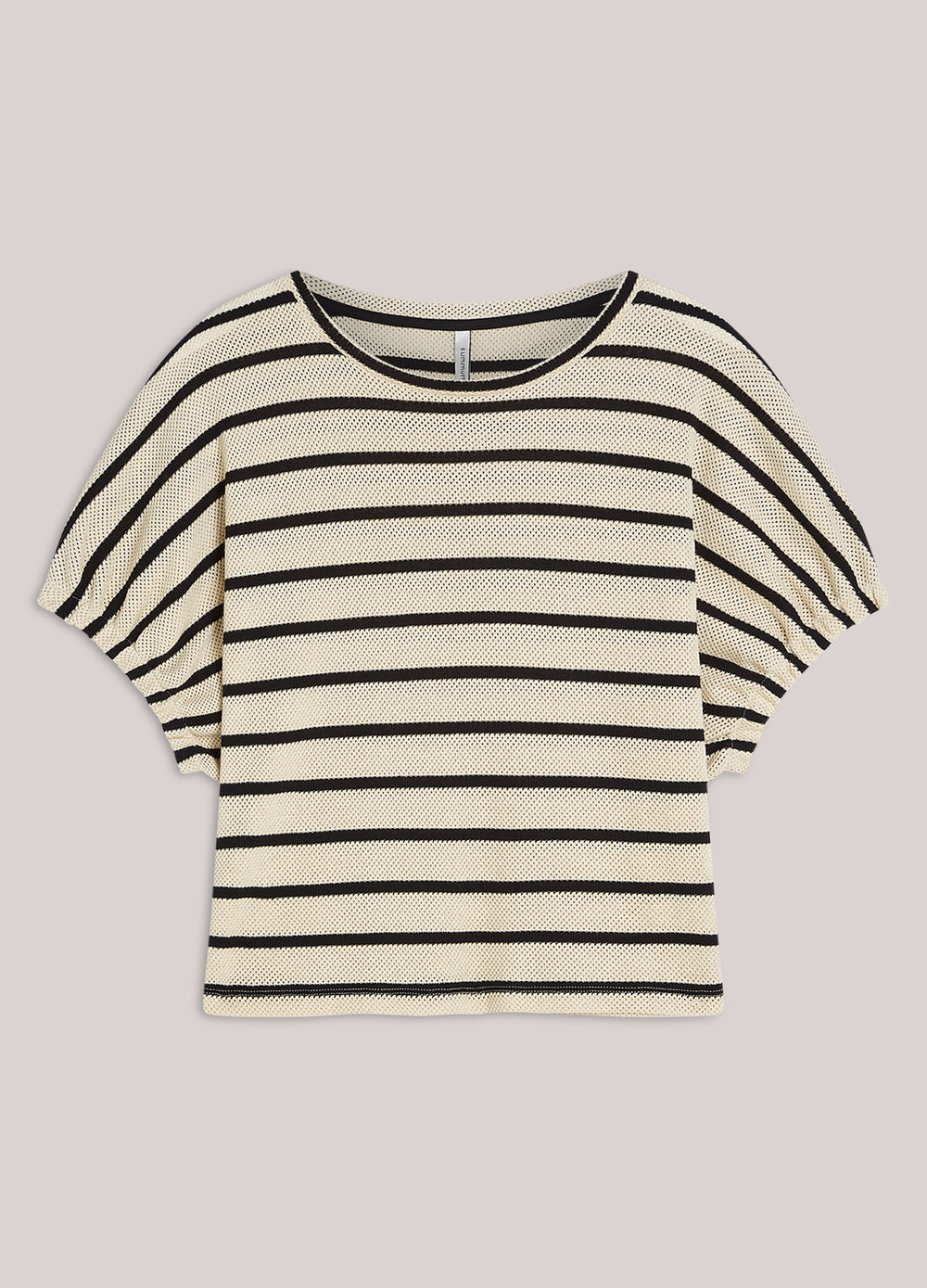 Gestreepte top mesh