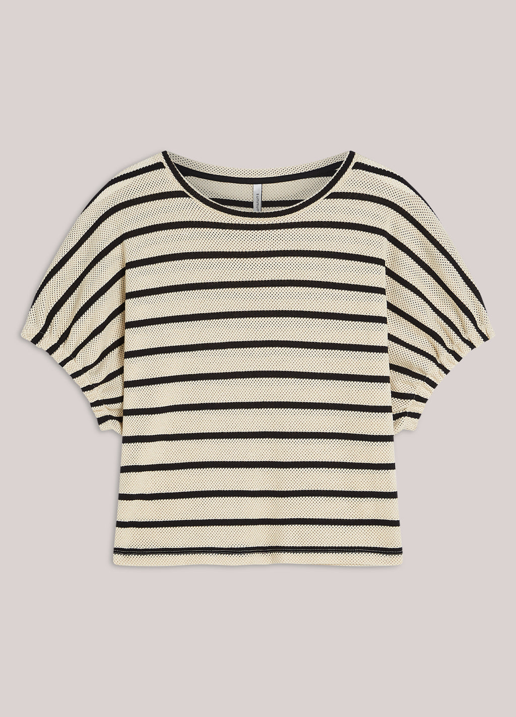 Gestreepte top mesh