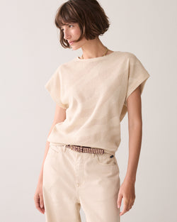 Top camouflage de luxe en maille