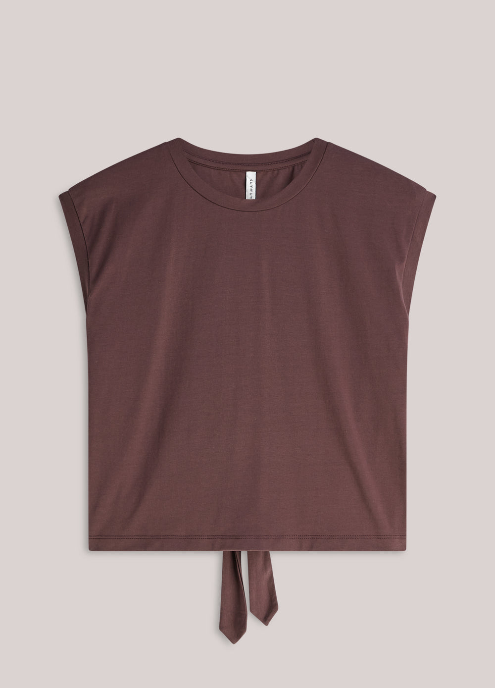 Cropped T-shirt met strik